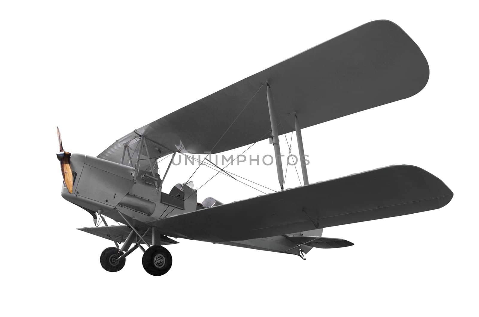 Vintage Aircraft isolated with clipping path