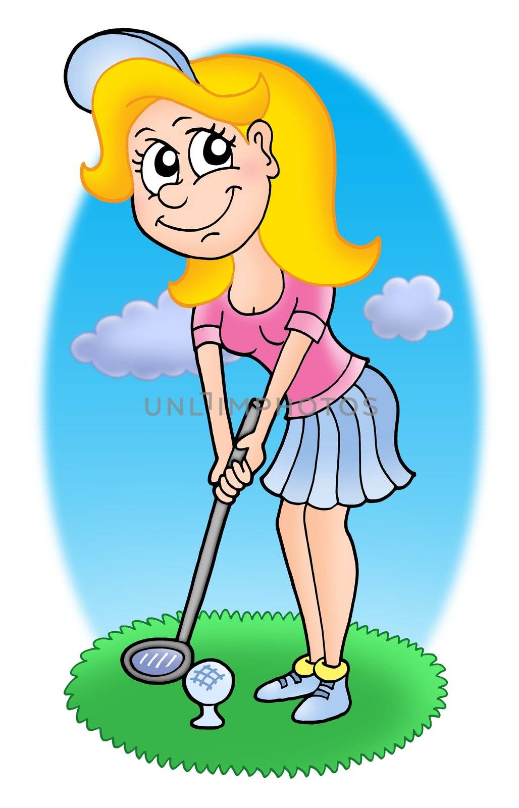 Golf girl 2 by clairev