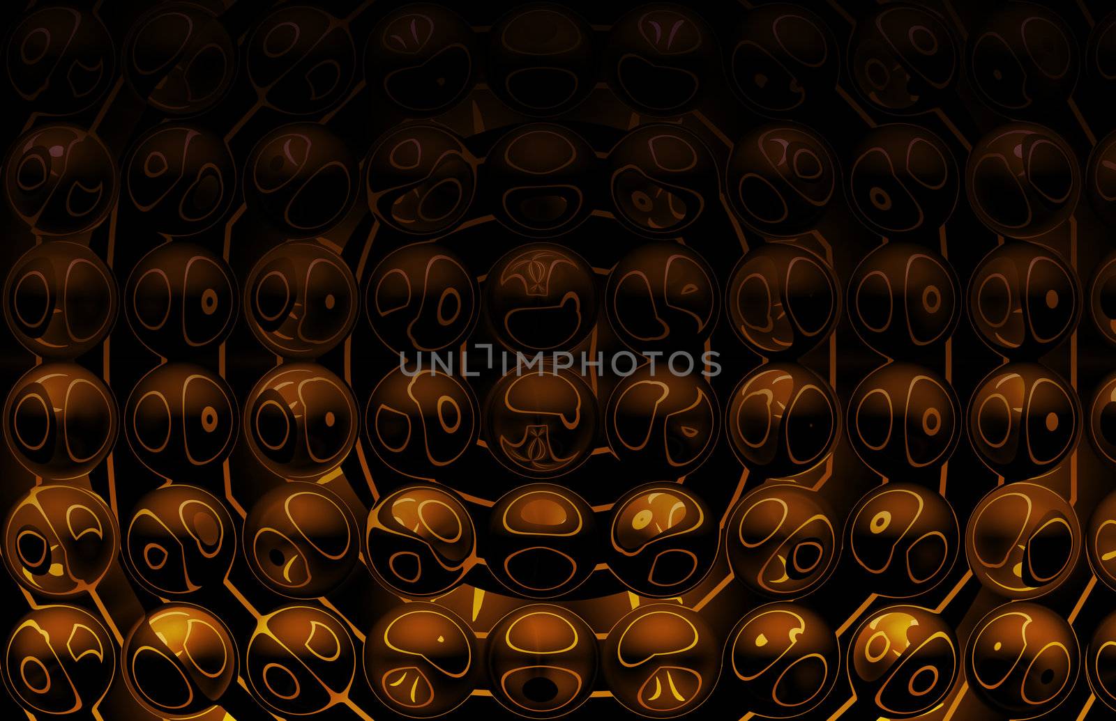Orange Futuristic Abstract Background as a Art