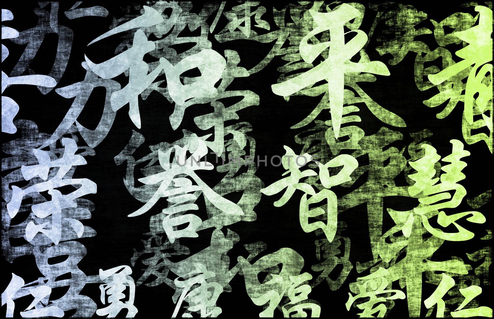 A Feng Shui Auspicious Art Abstract Background