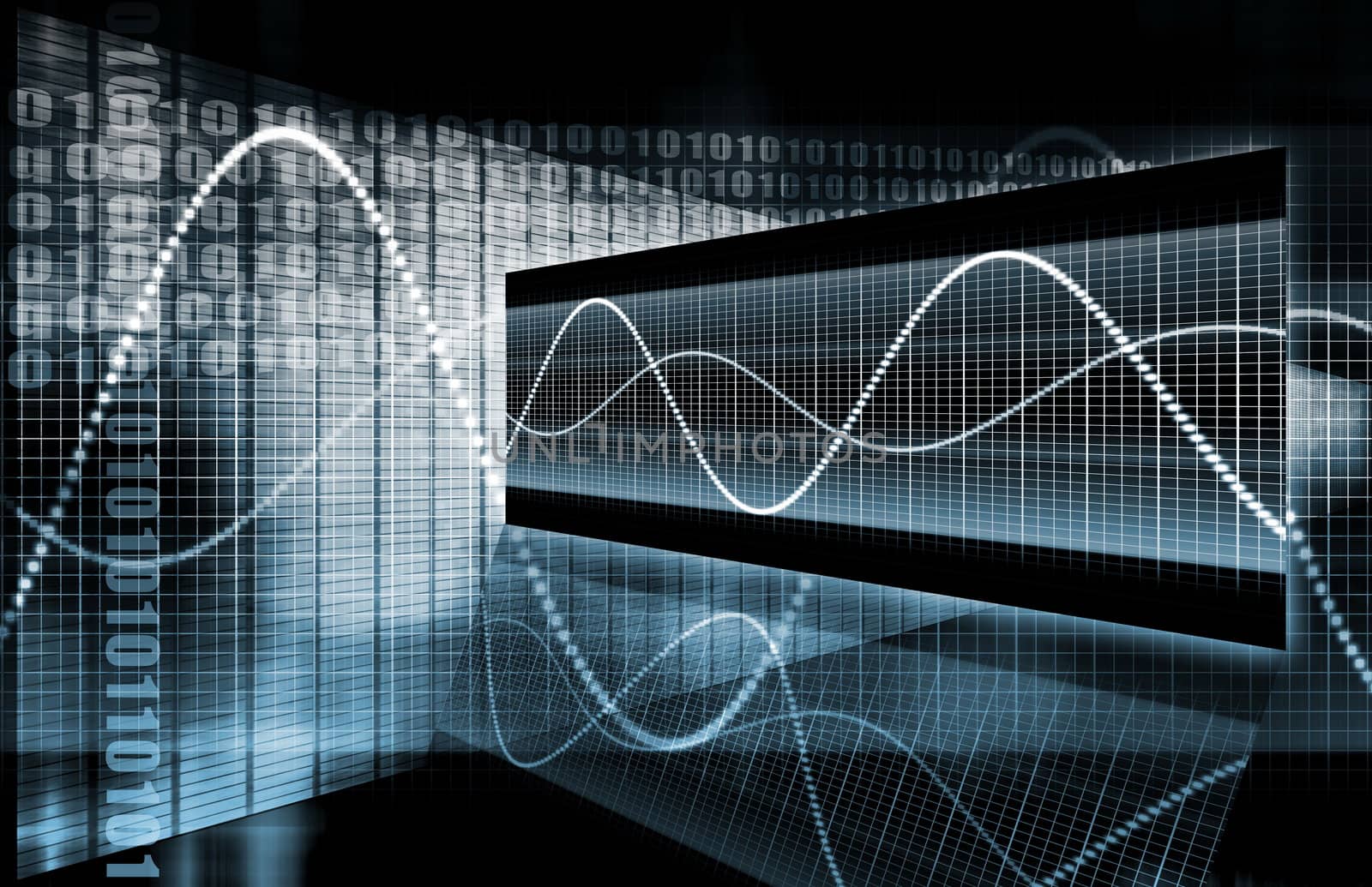 Blue Corporate Data Diagram as an Abstract