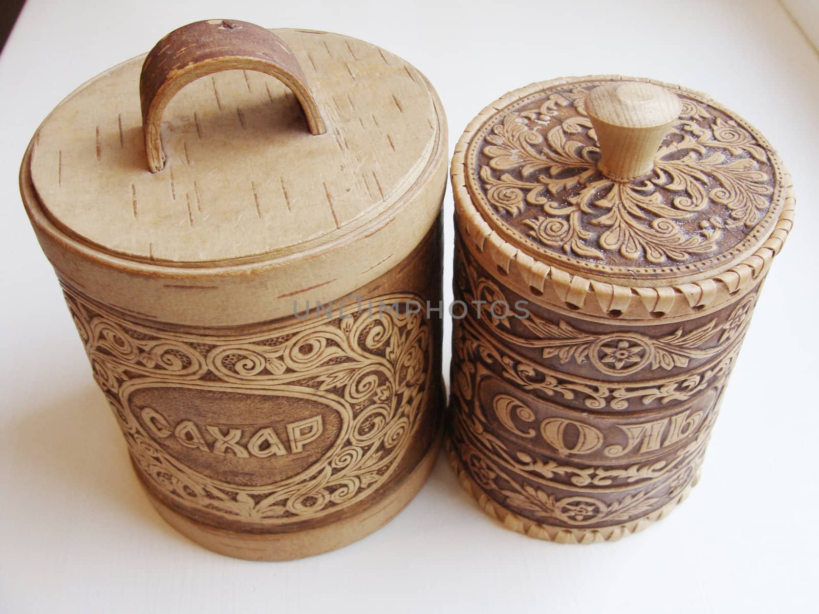 Saltcellar and handwork sugar bowl by koletvinov