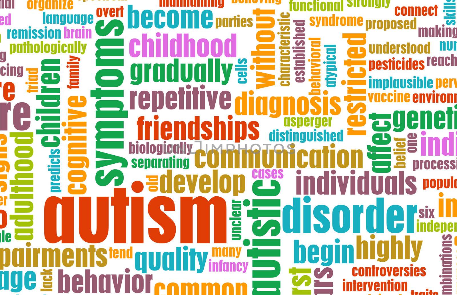 Autism Concept as a Medical Condition Background