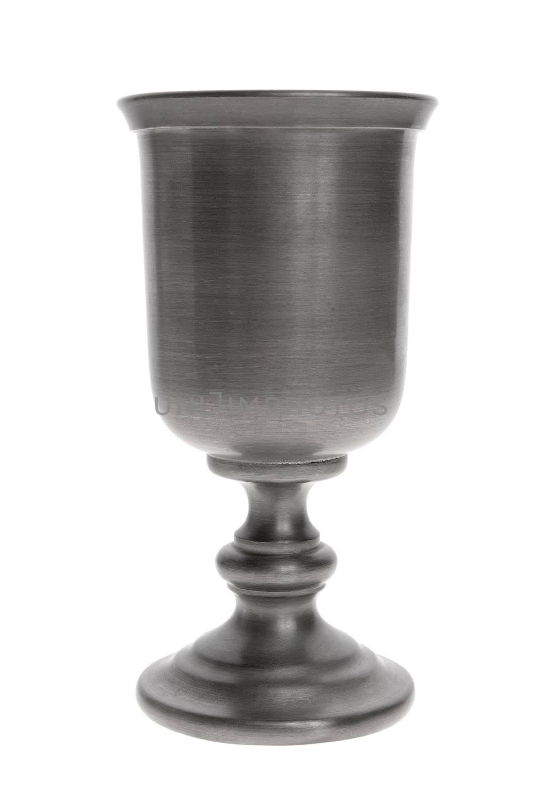 Classic goblet stands isolated on white background