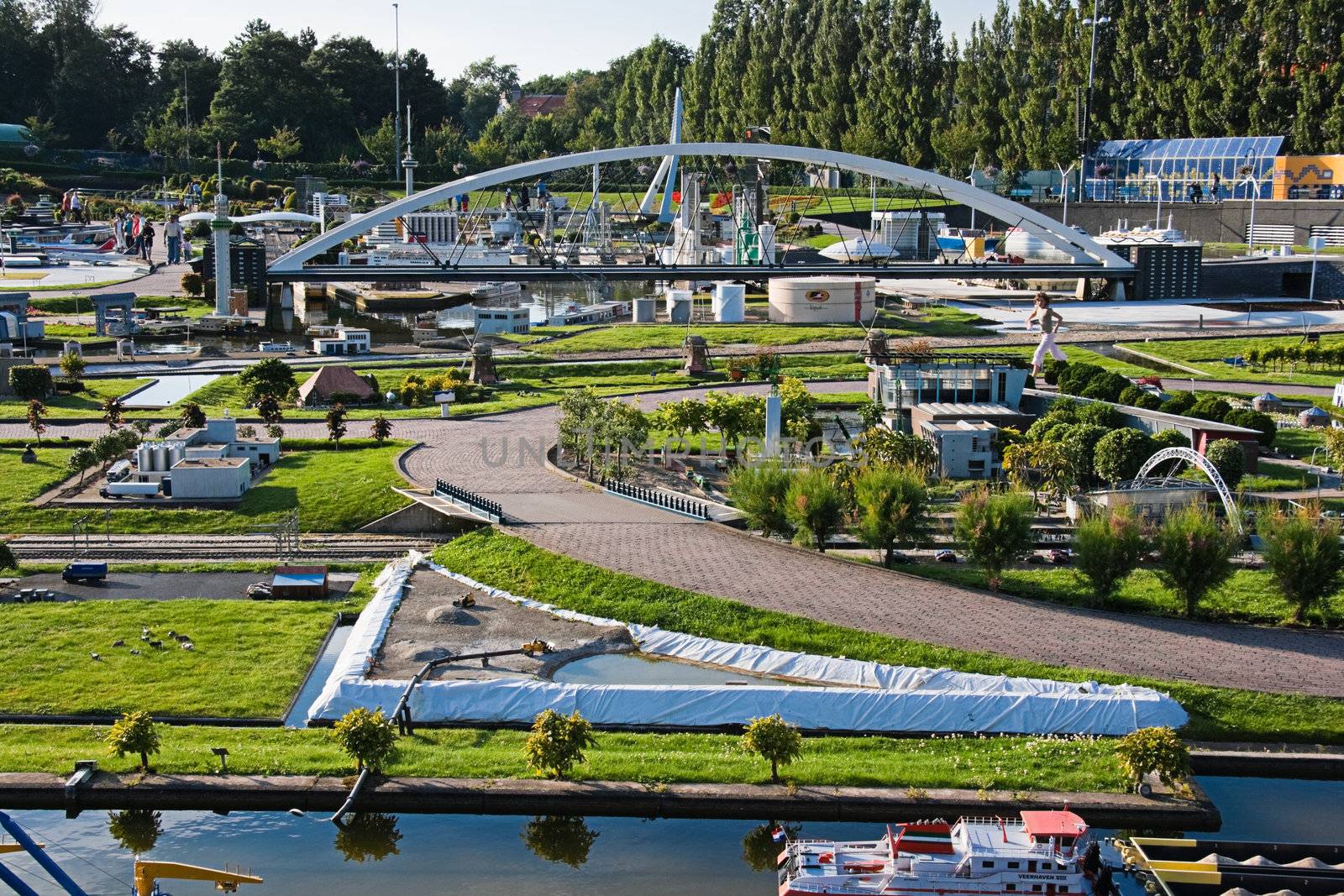 Evening light in Madurodam 2007 by Colette