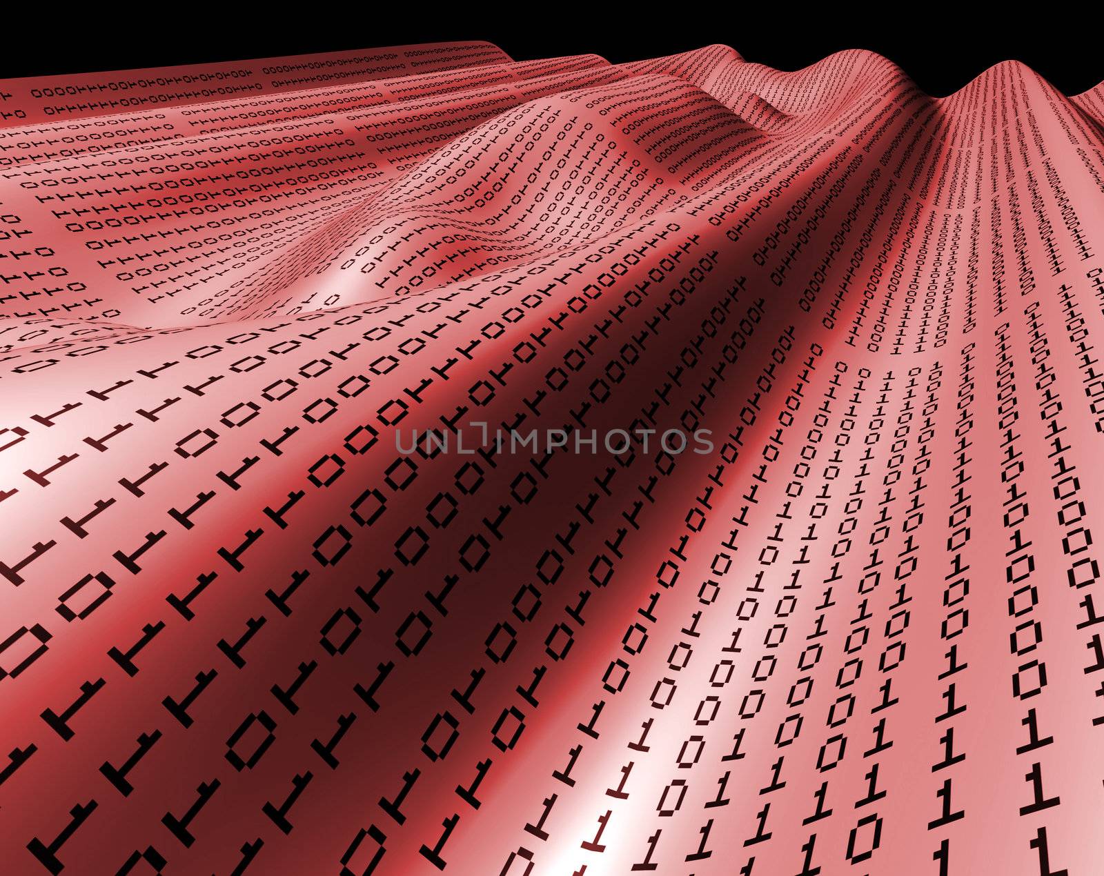 Abstract background with binary language