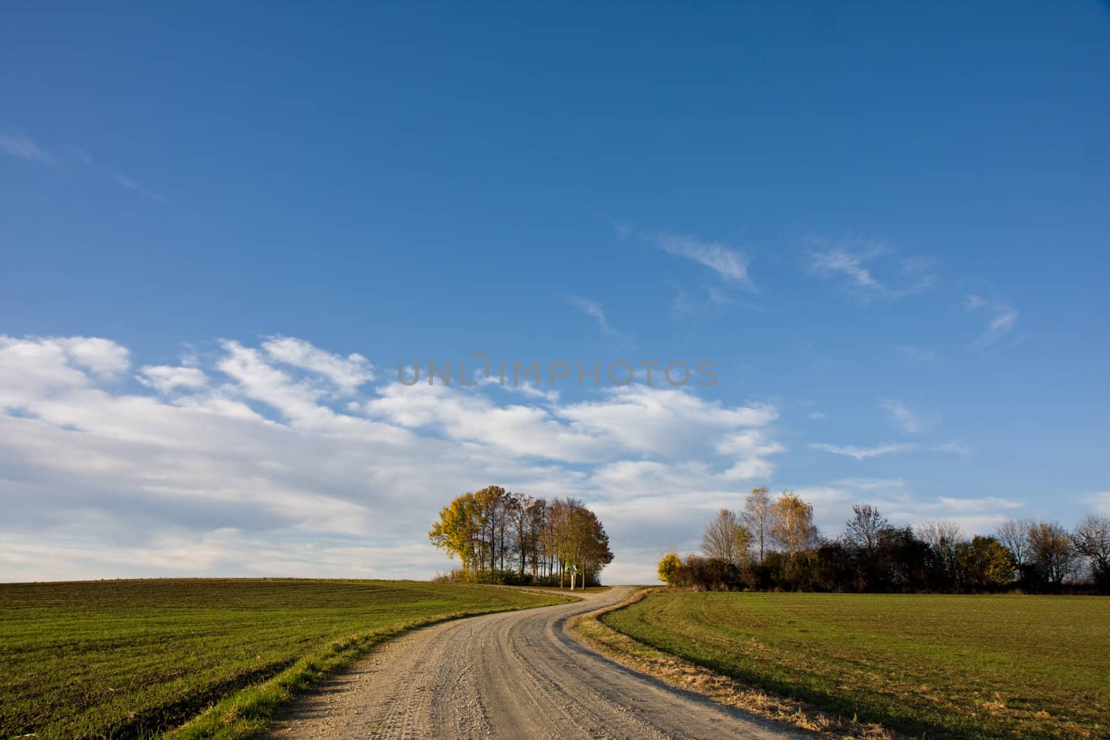 gravel road on the country side by bernjuer