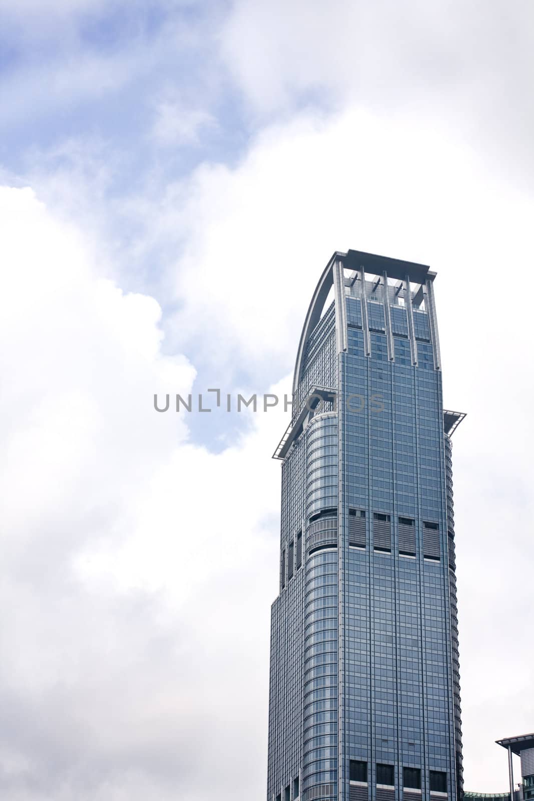 it is a block of modern building in hong kong