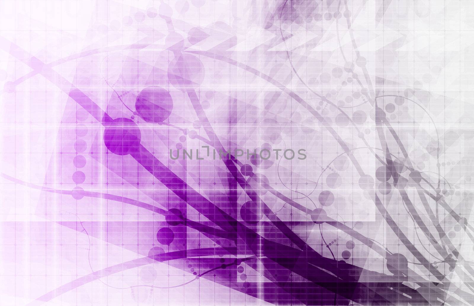 Technology Abstract with Futuristic Lines as Art