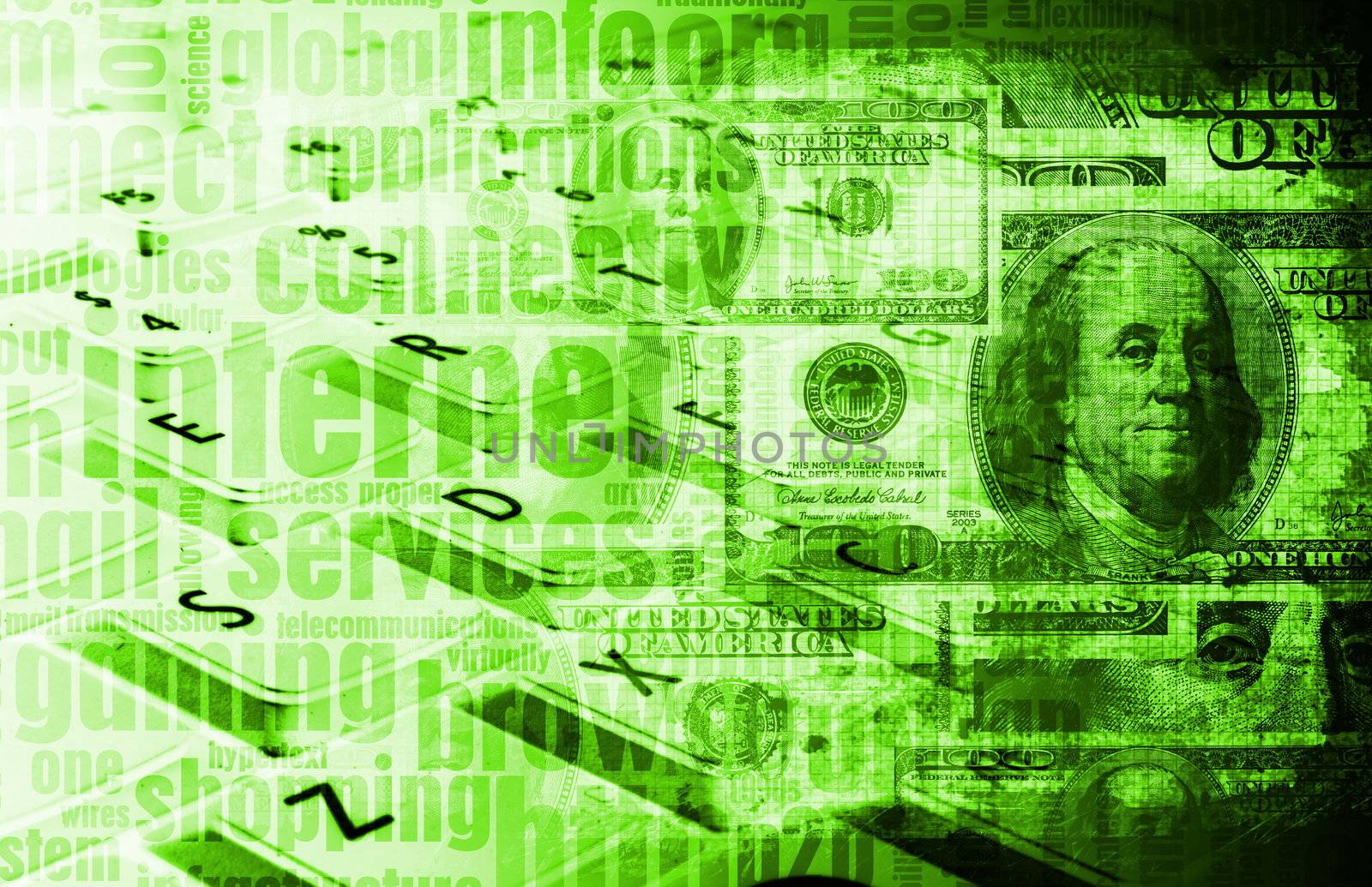 Business Abstract Technology as a Background Art