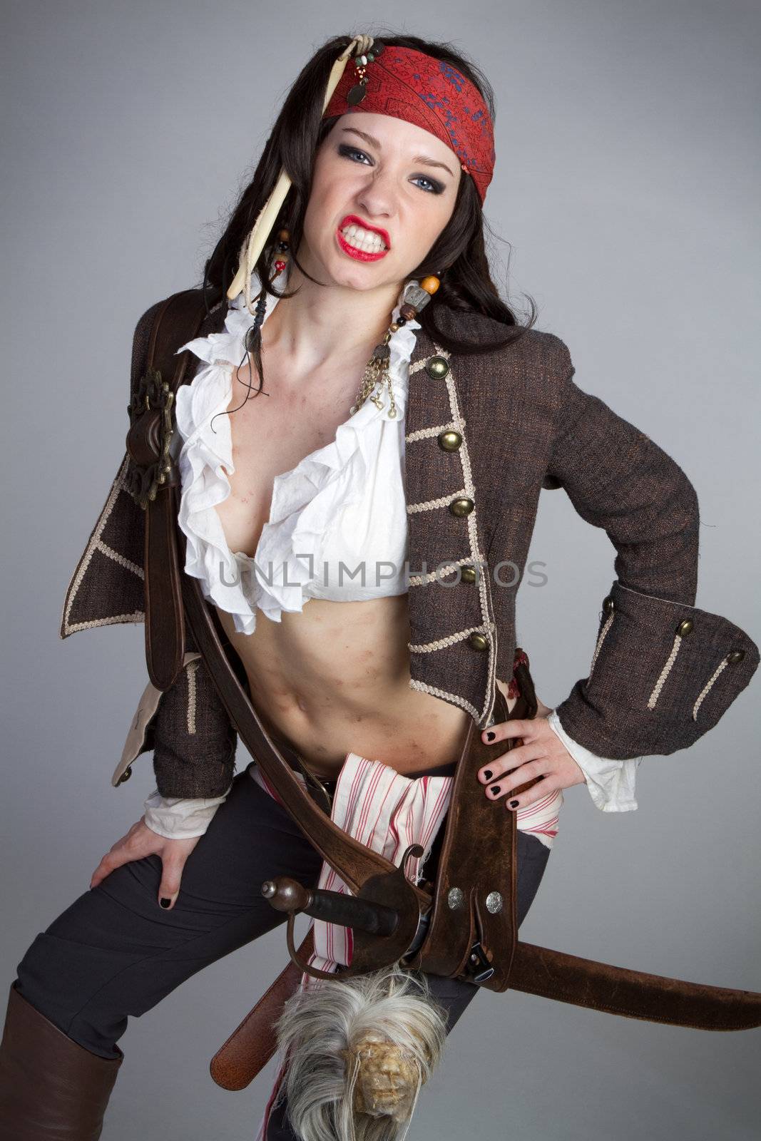 Sexy Pirate Woman by keeweeboy