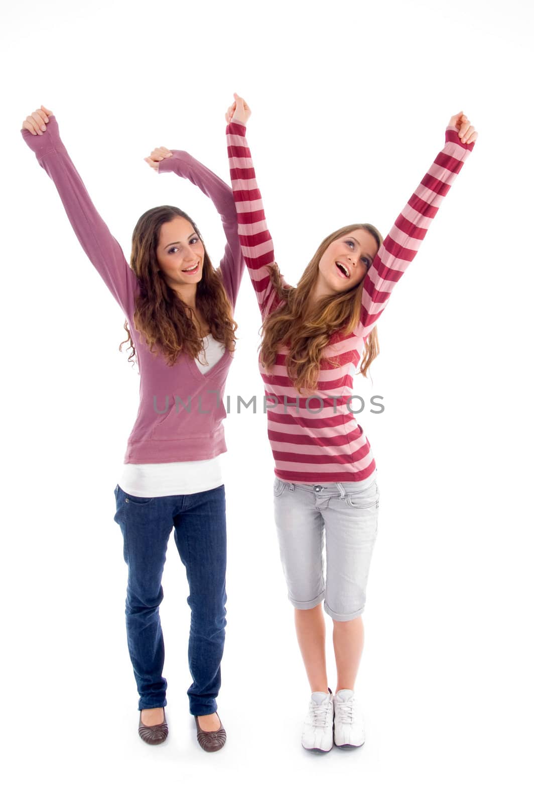 cute girls enjoying happiest movement by imagerymajestic