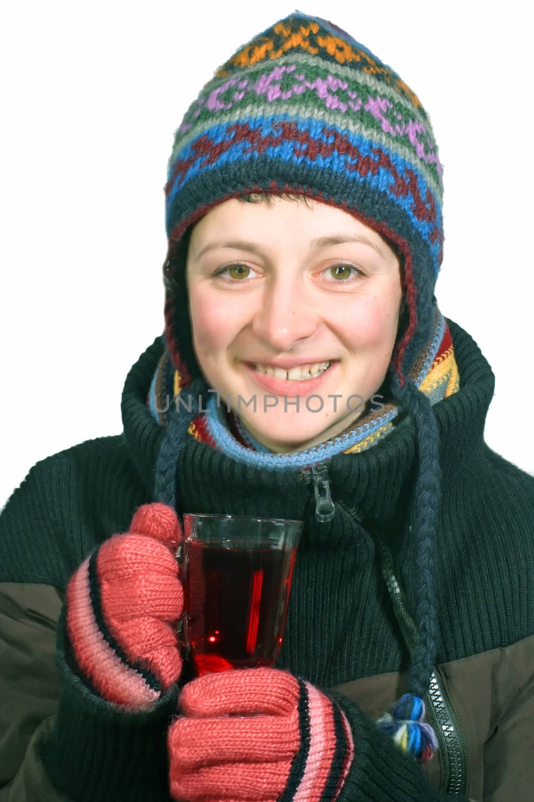 Young woman drinking Tea