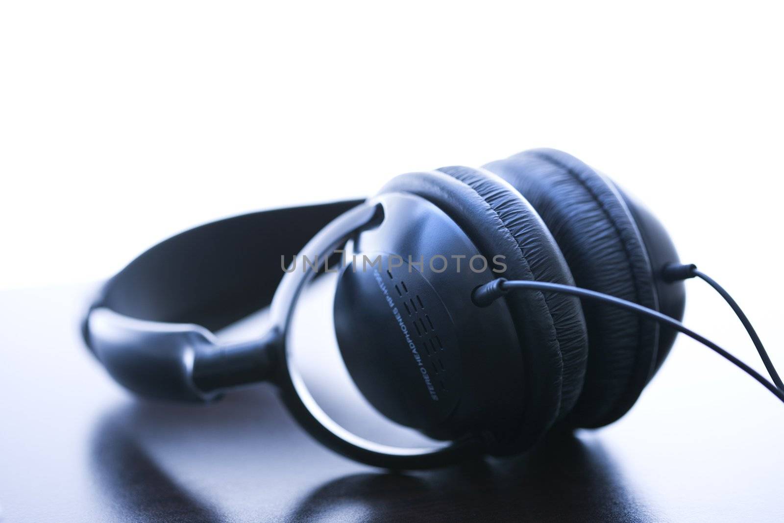 Audio headphones. by iofoto