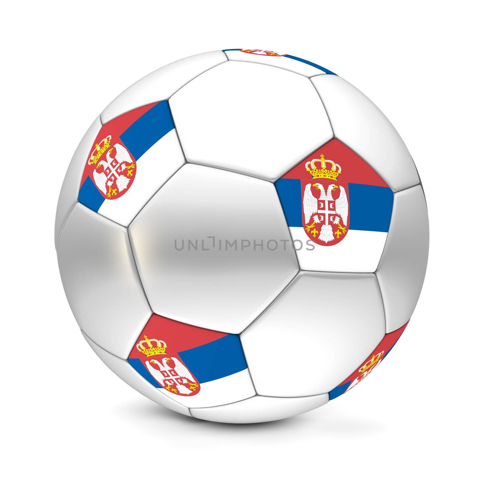 Soccer Ball/Football Serbia by PixBox