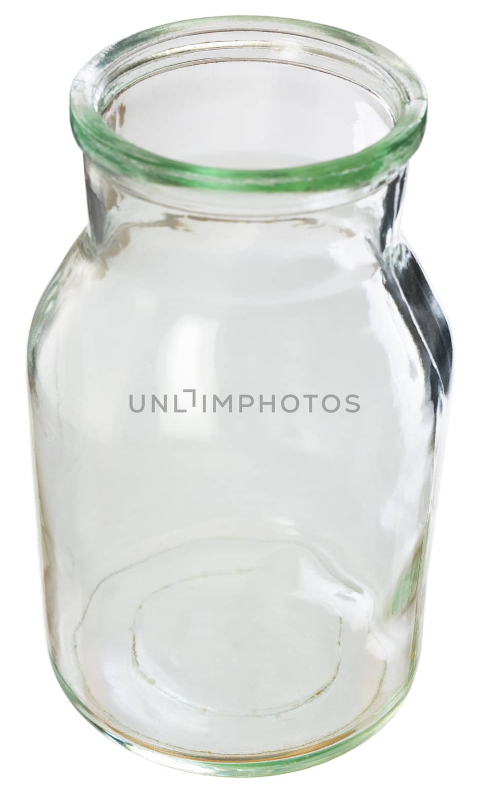 Medical jar on a white background