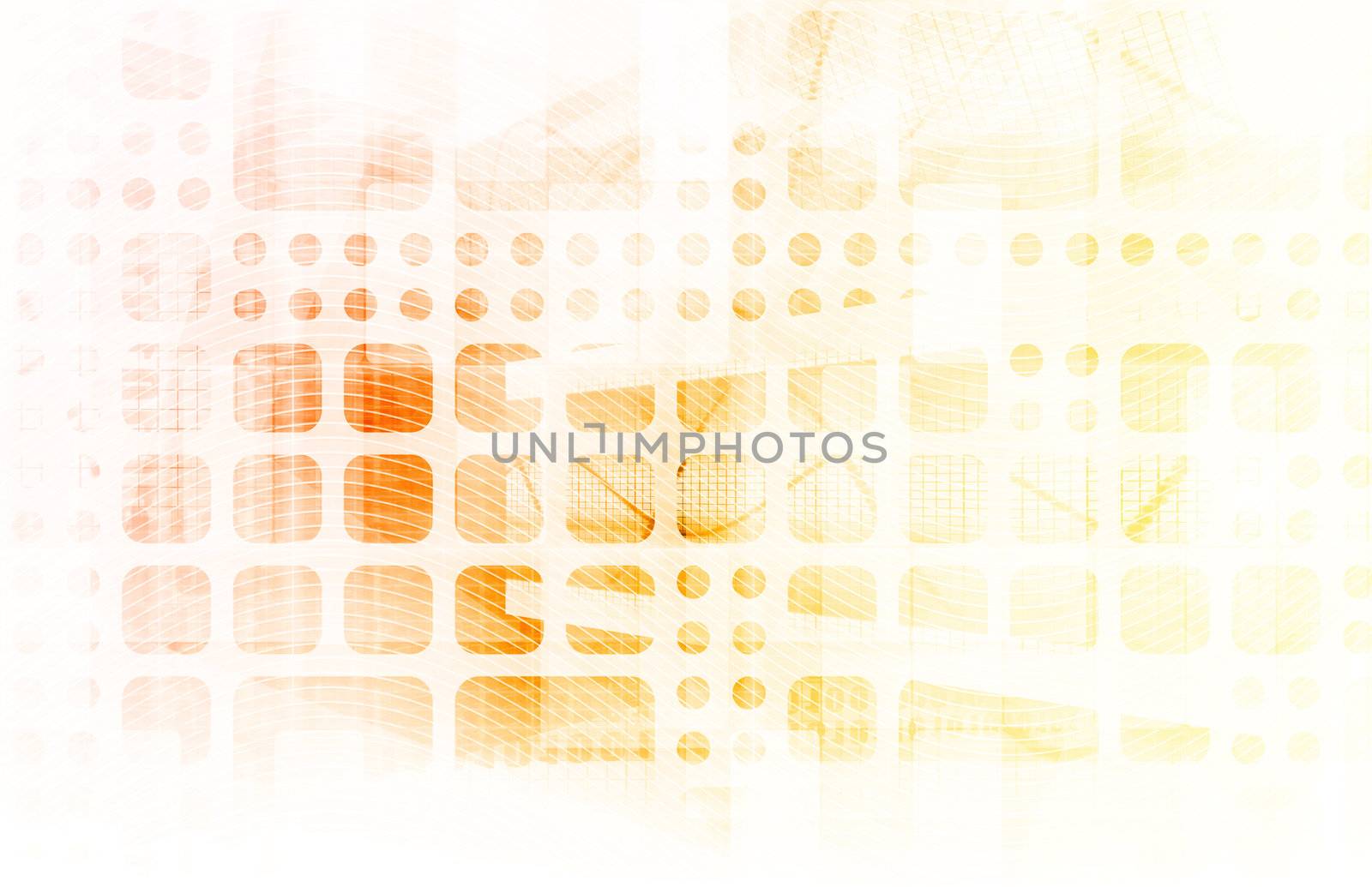 Technology Abstract with Futuristic Lines as Art