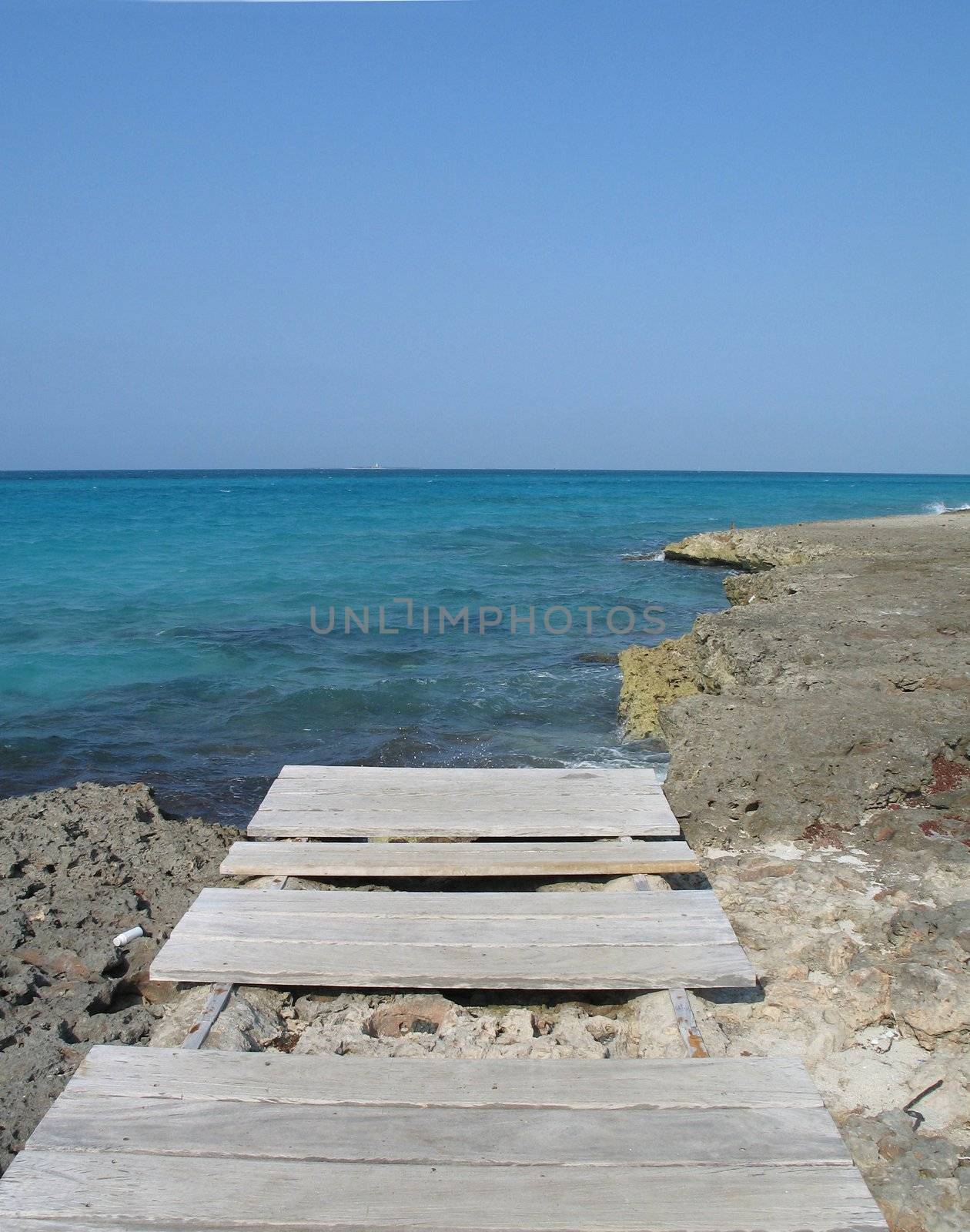 blue tropical ocean view