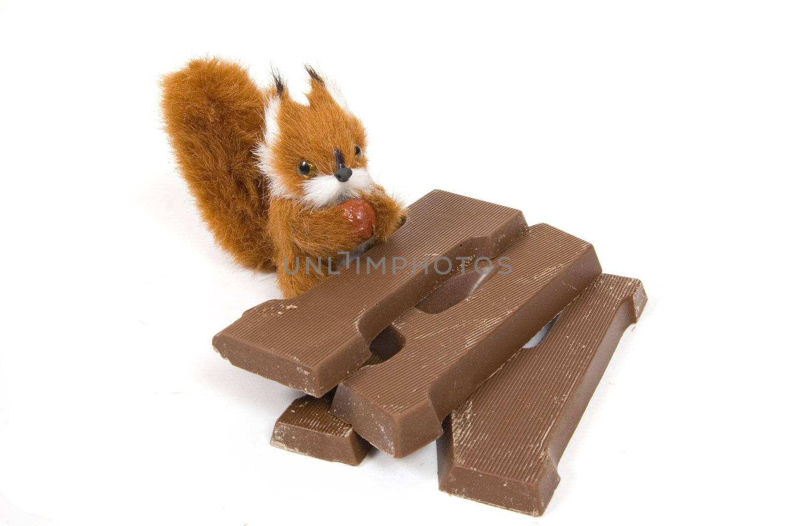 cute plushy squirrel with a chocolate letter for dutch holiday c by ladyminnie