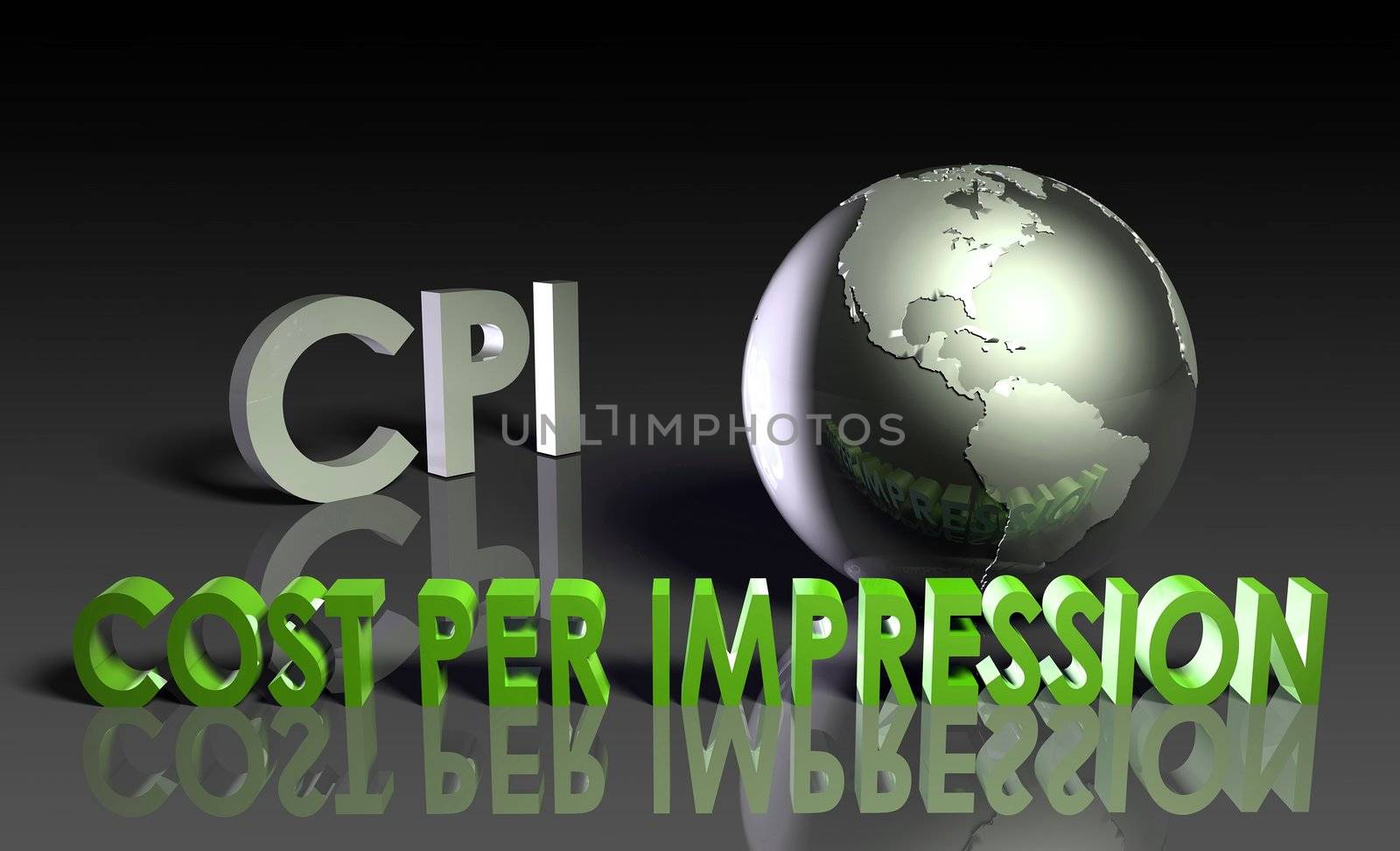 CPI Cost Per Impression Web Advertising Art