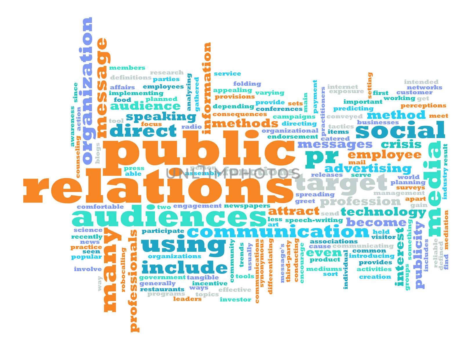 Public Relations PR Concept as a Abstract