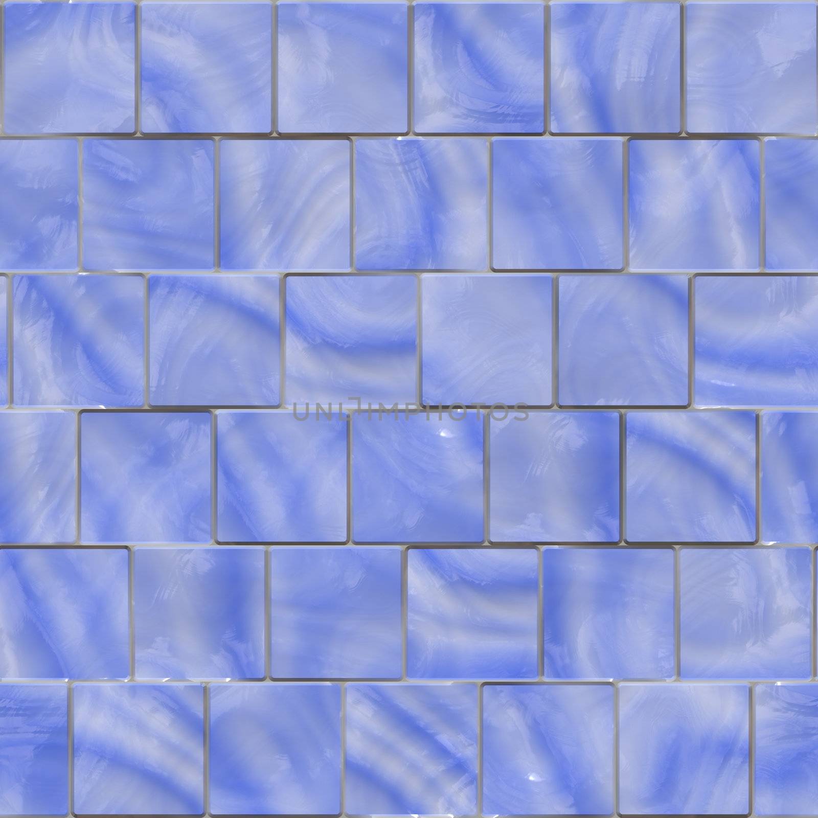 blue big tiles by hospitalera
