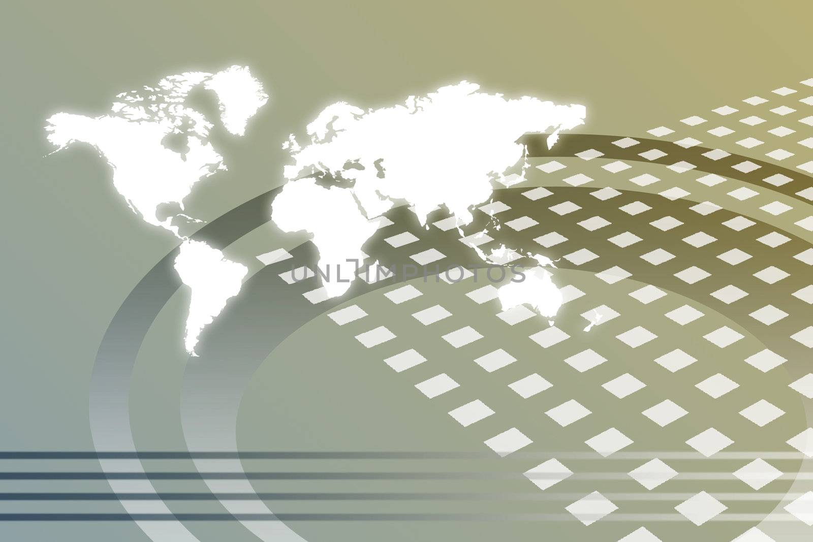 Corporate Worldwide Growth Abstract Background With Map