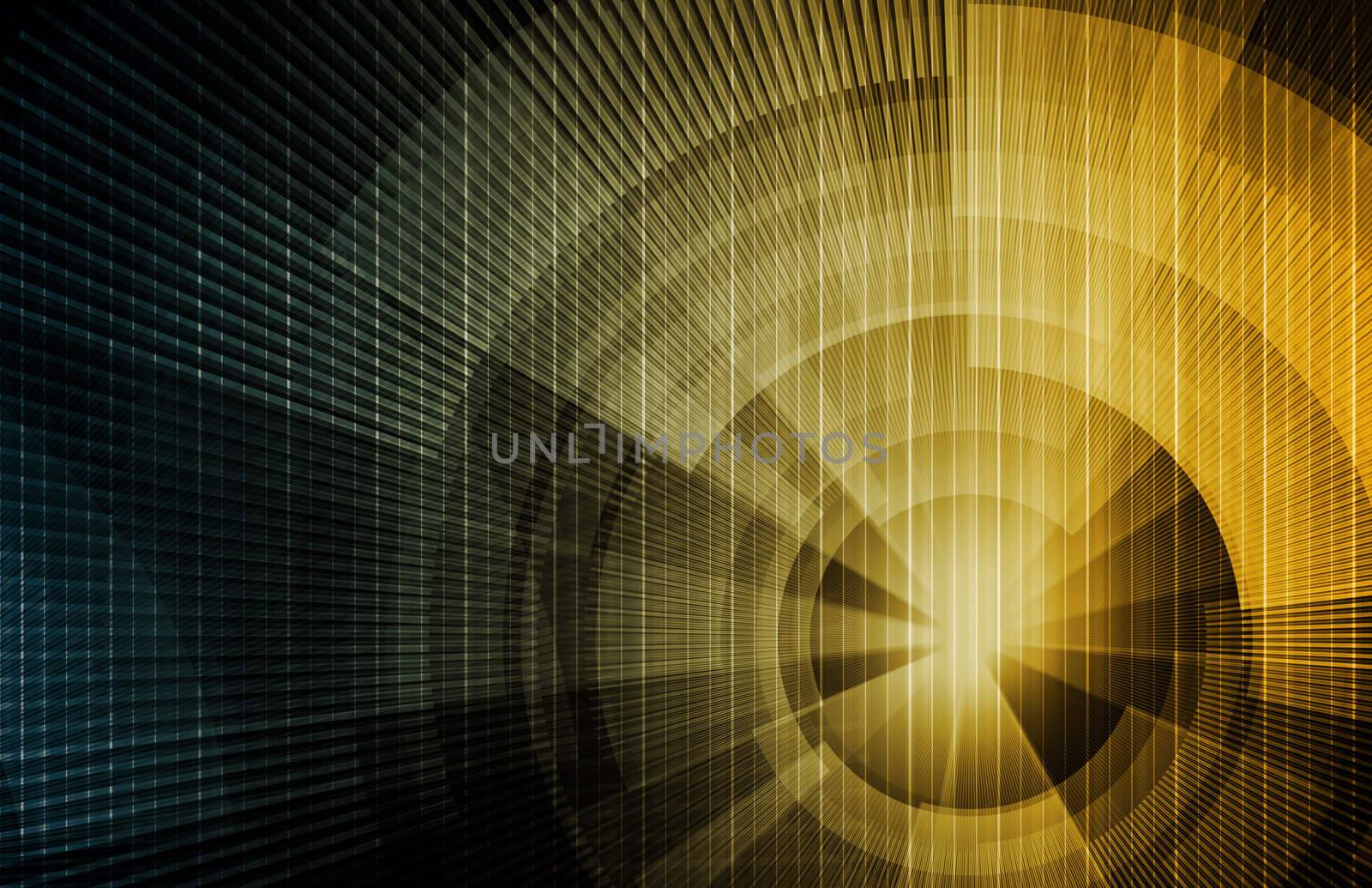 Electronics Background with a Tech Futuristic Art