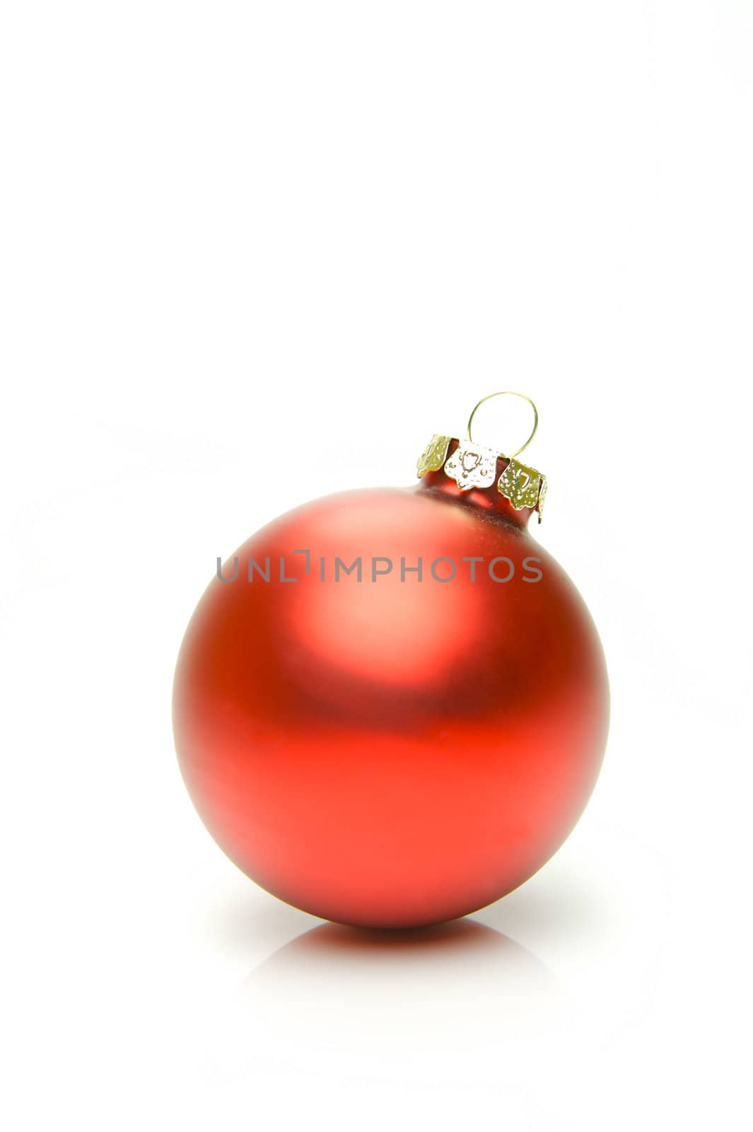 Christmas decorations isolated on a white background