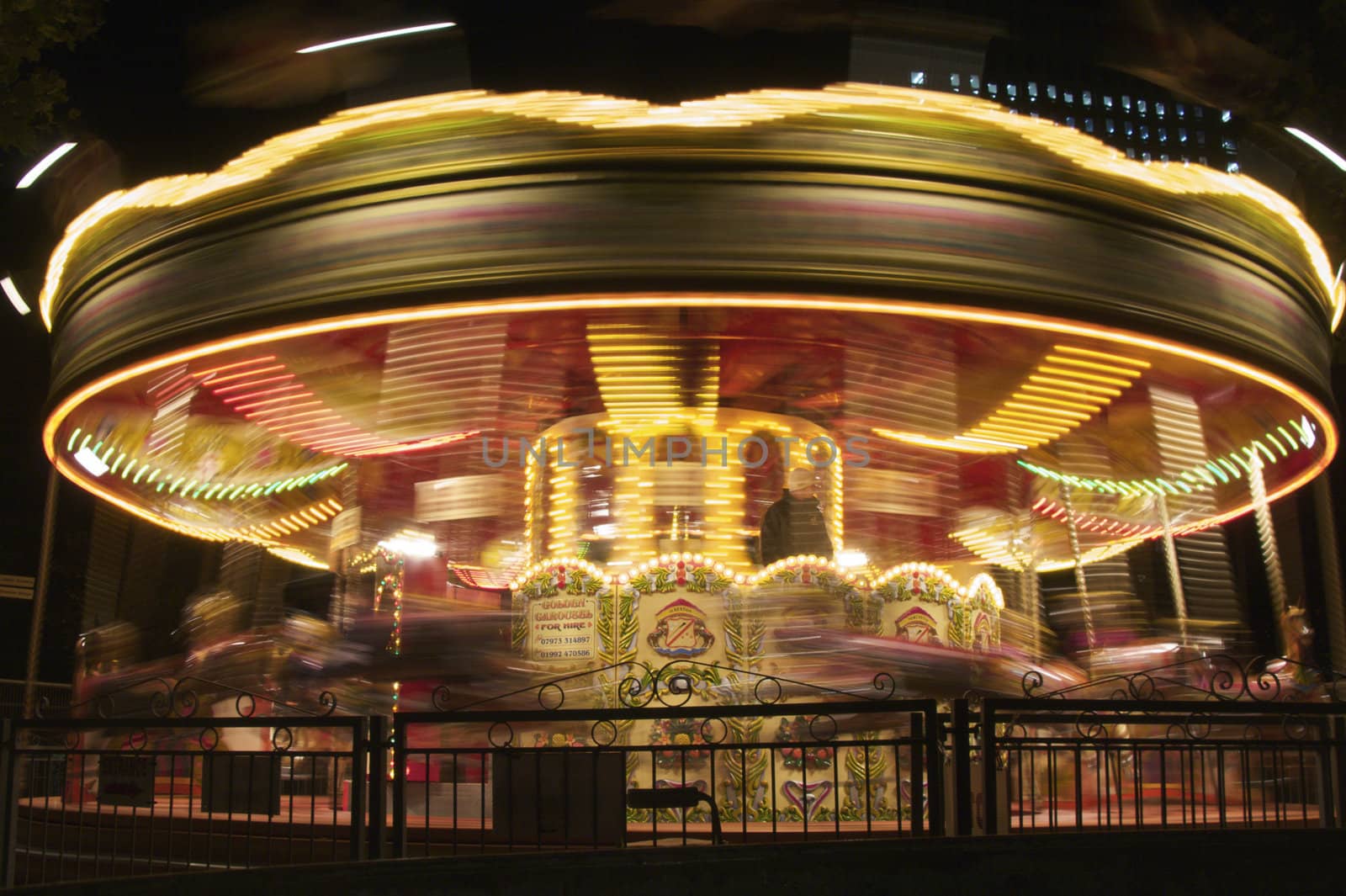 Spinning merry-go-round - 1/4 second exposure.
