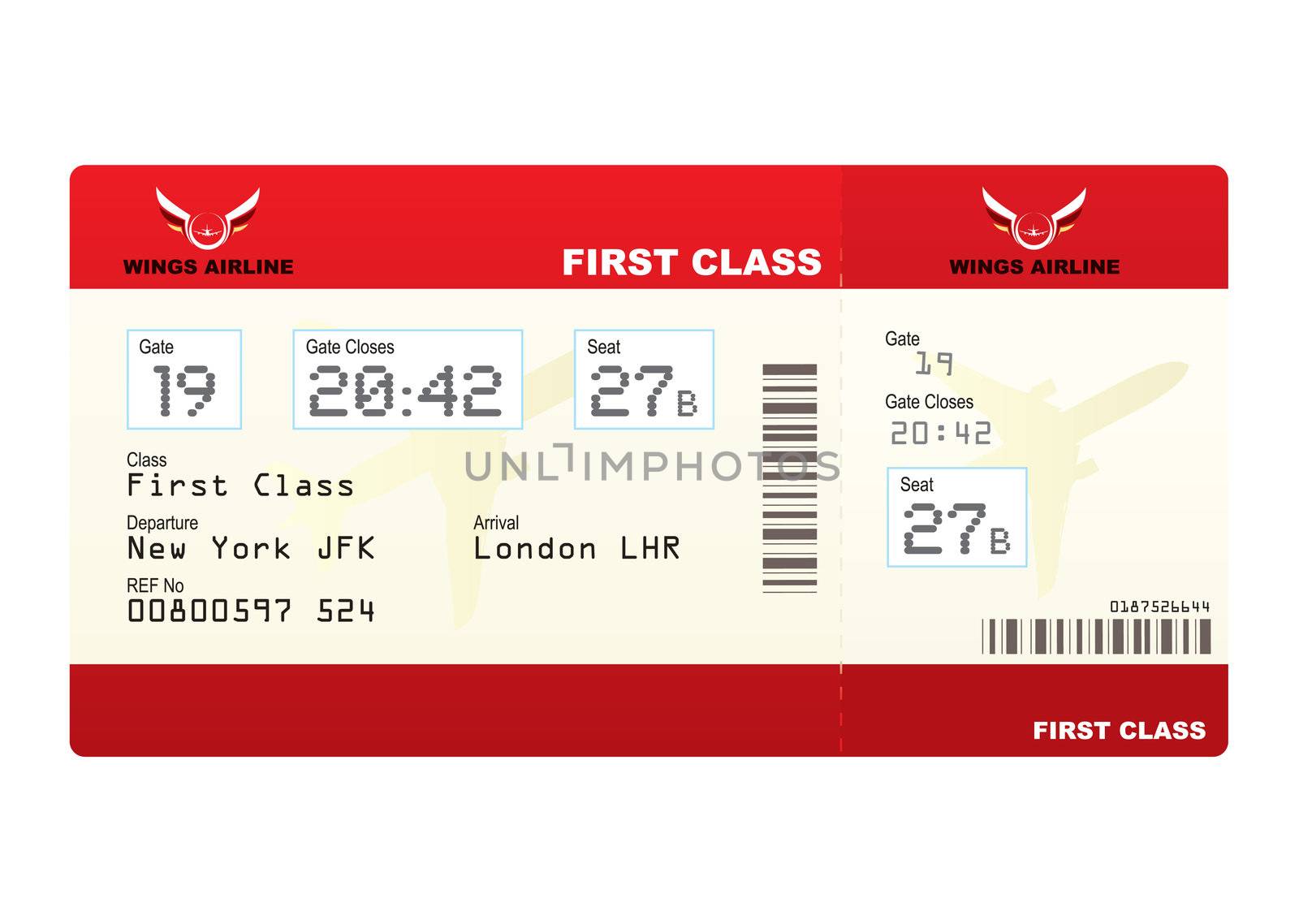 plane tickets first class by nicemonkey