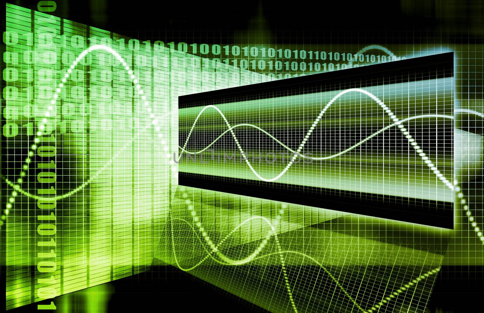 A Business Technology Abstract Art Background
