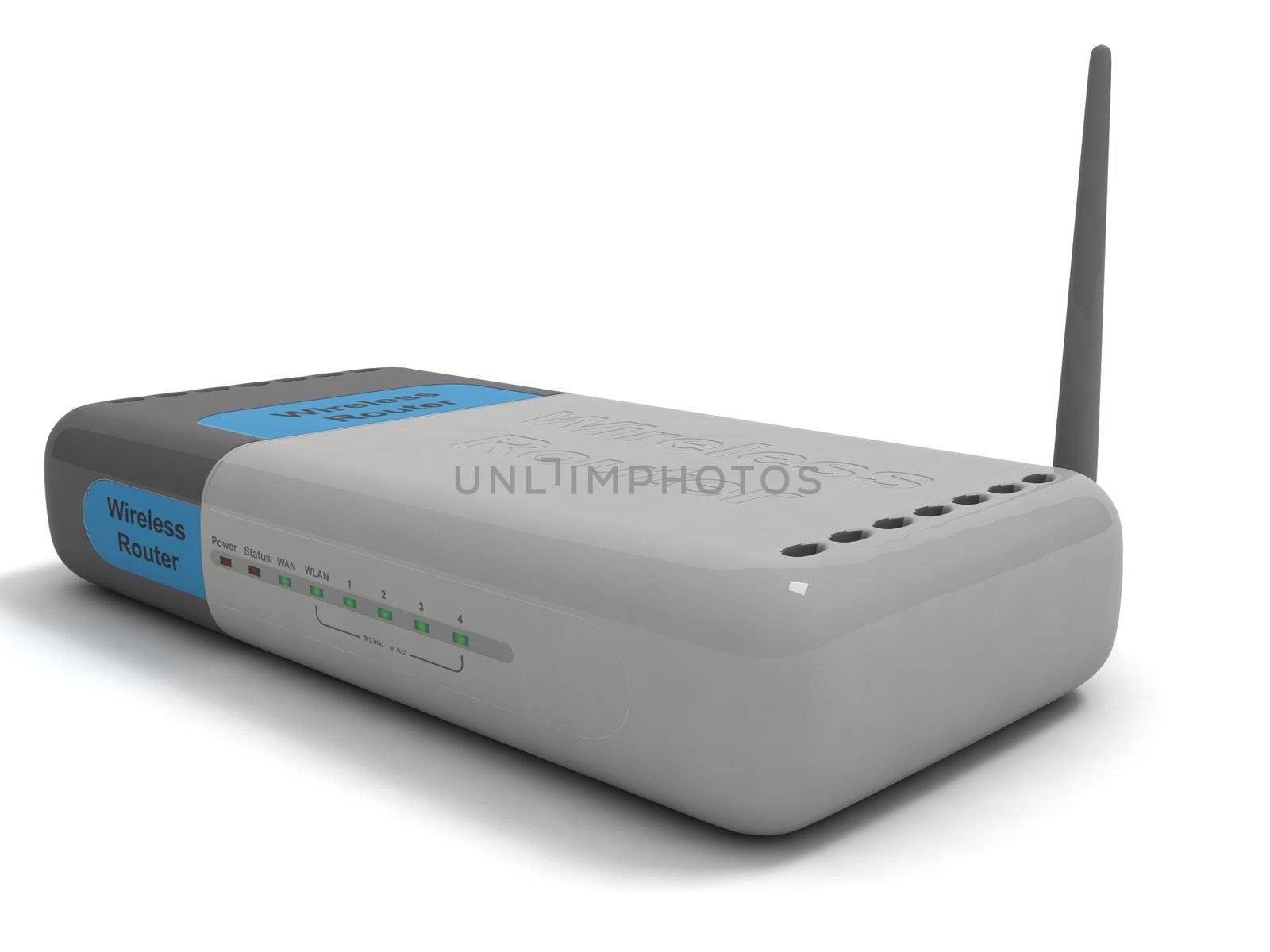 three dimensional isolated wireless network router
