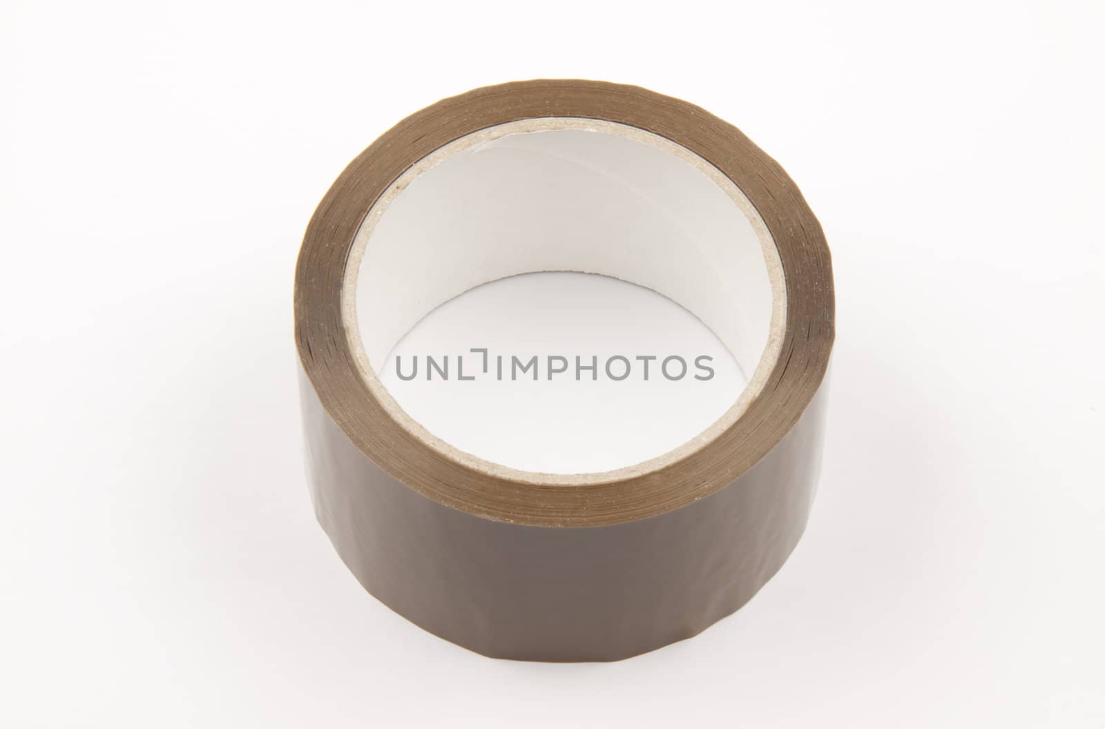 Roll of adhesive tape, isolated on white background