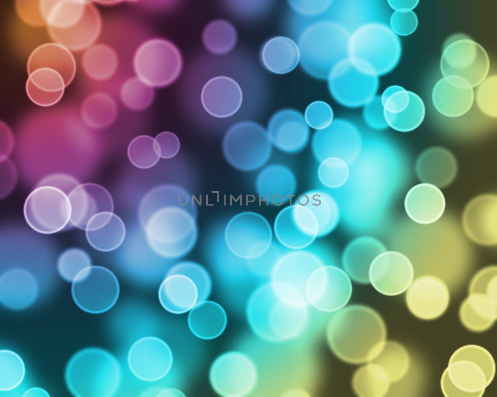 Abstract image of colorful bokeh light effect.