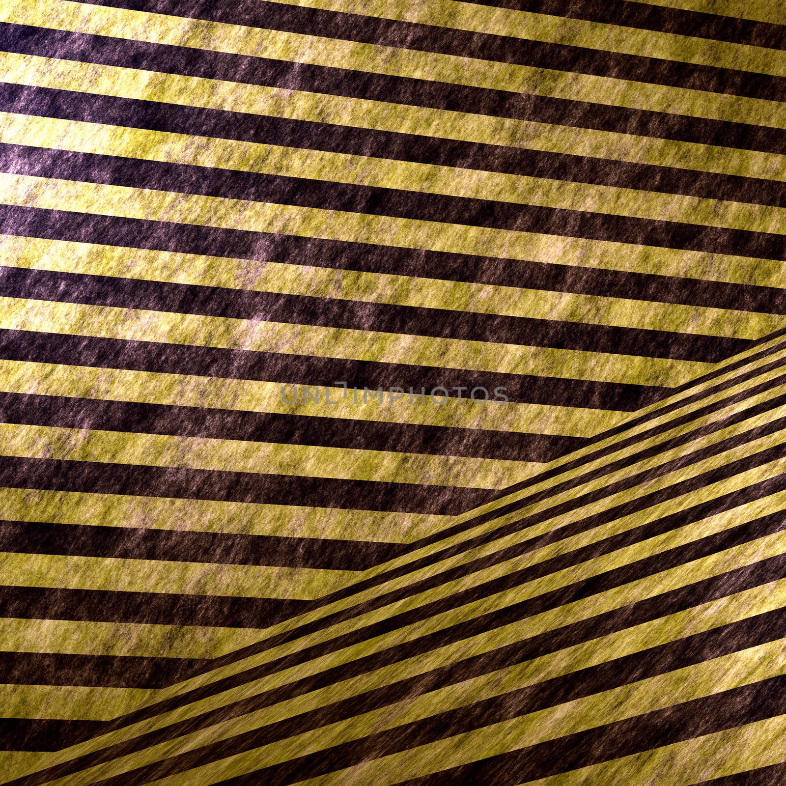 3D Hazard Stripe Interior by graficallyminded