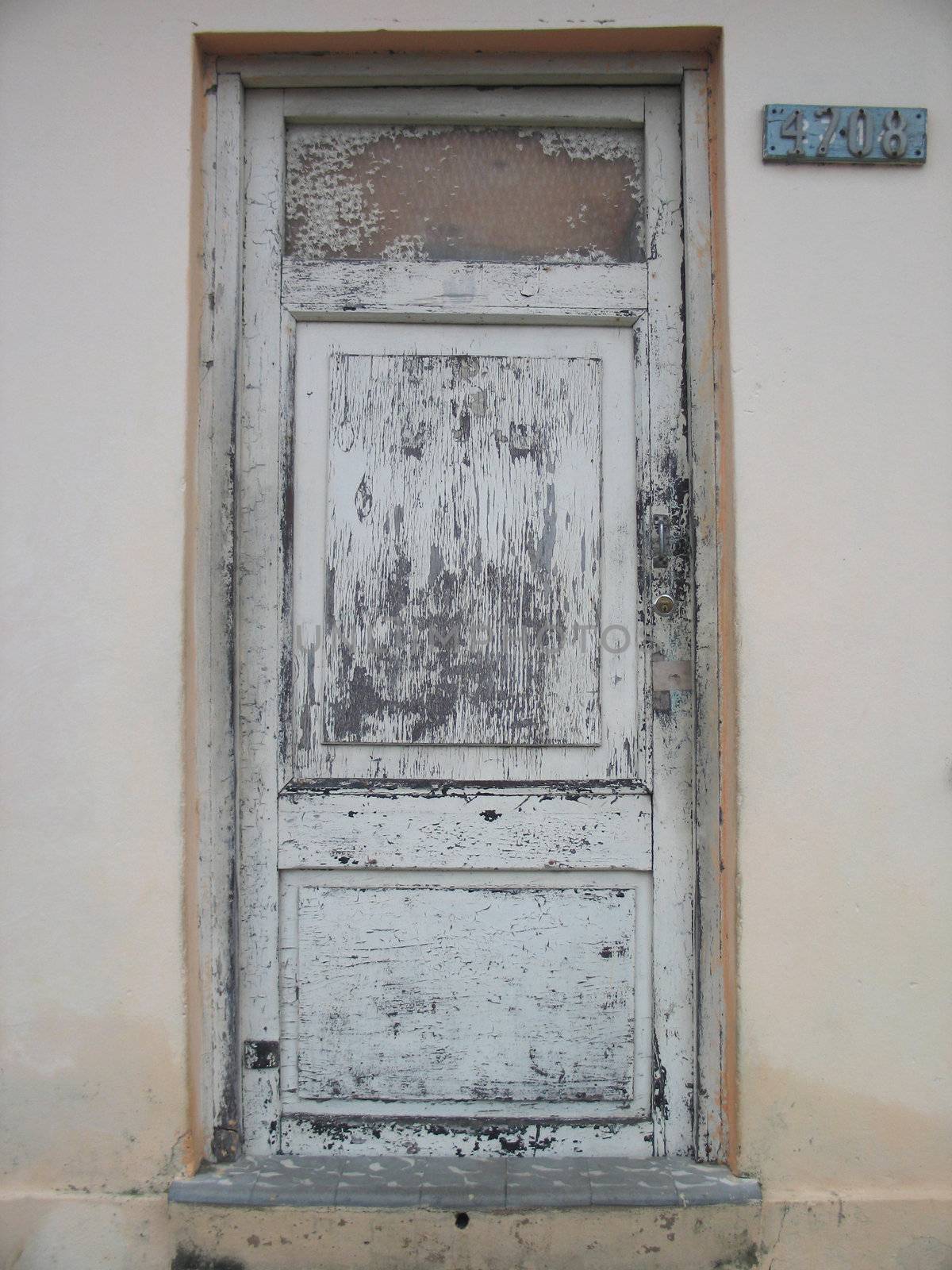 old white door