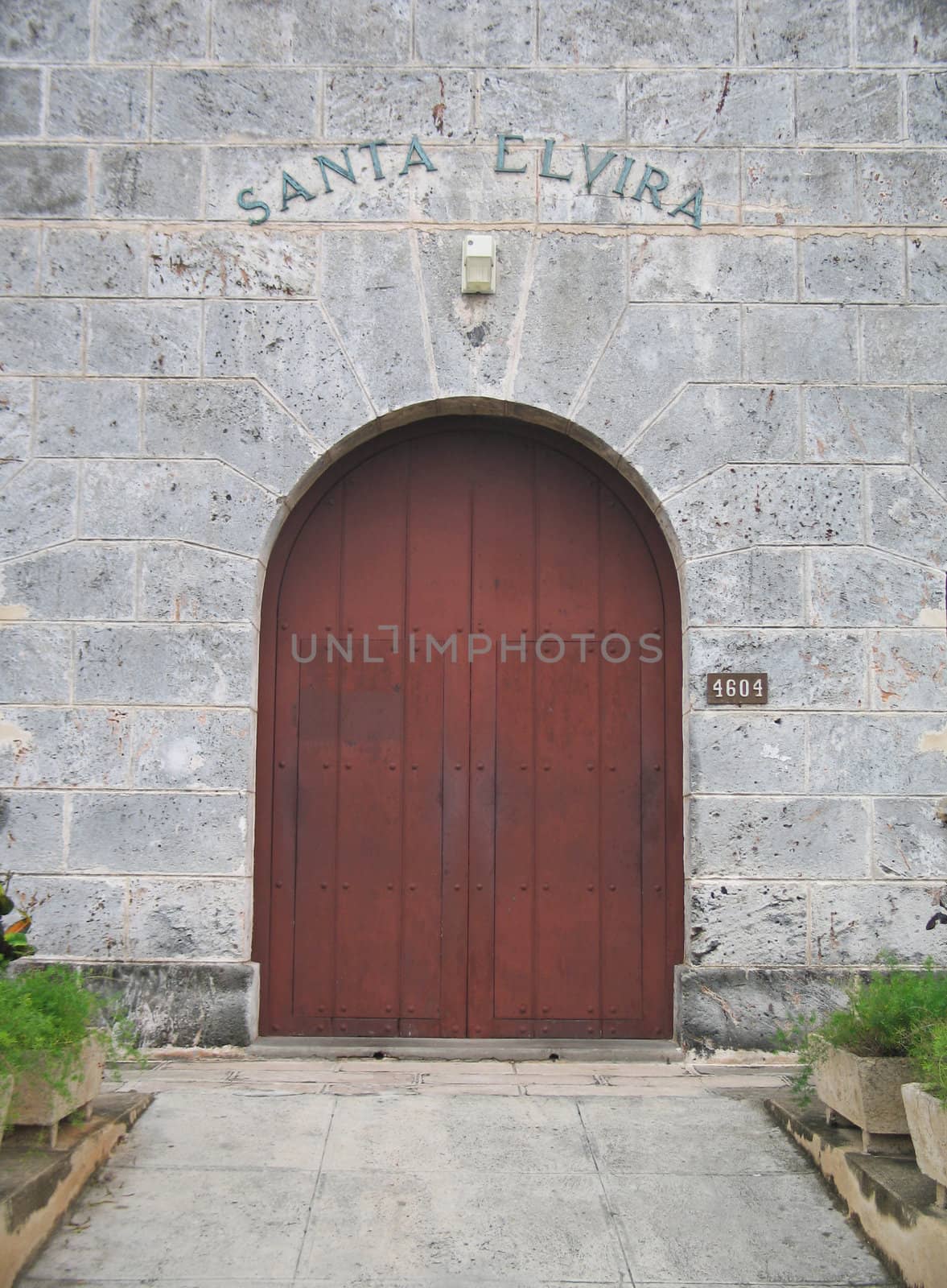 church front entrance