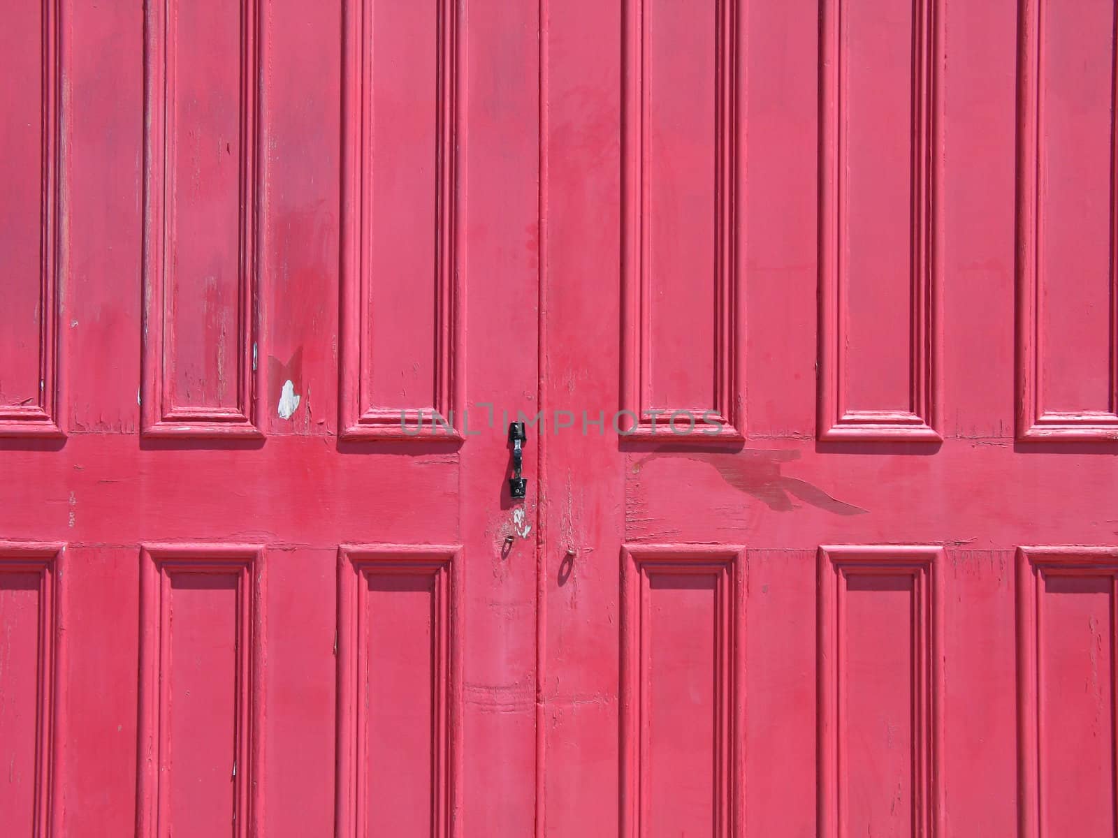 red door close-up