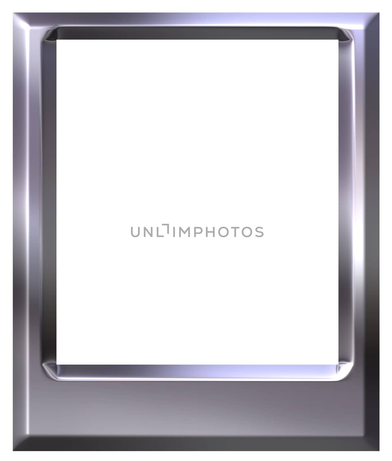 3D Silver Photo Frame by Georgios