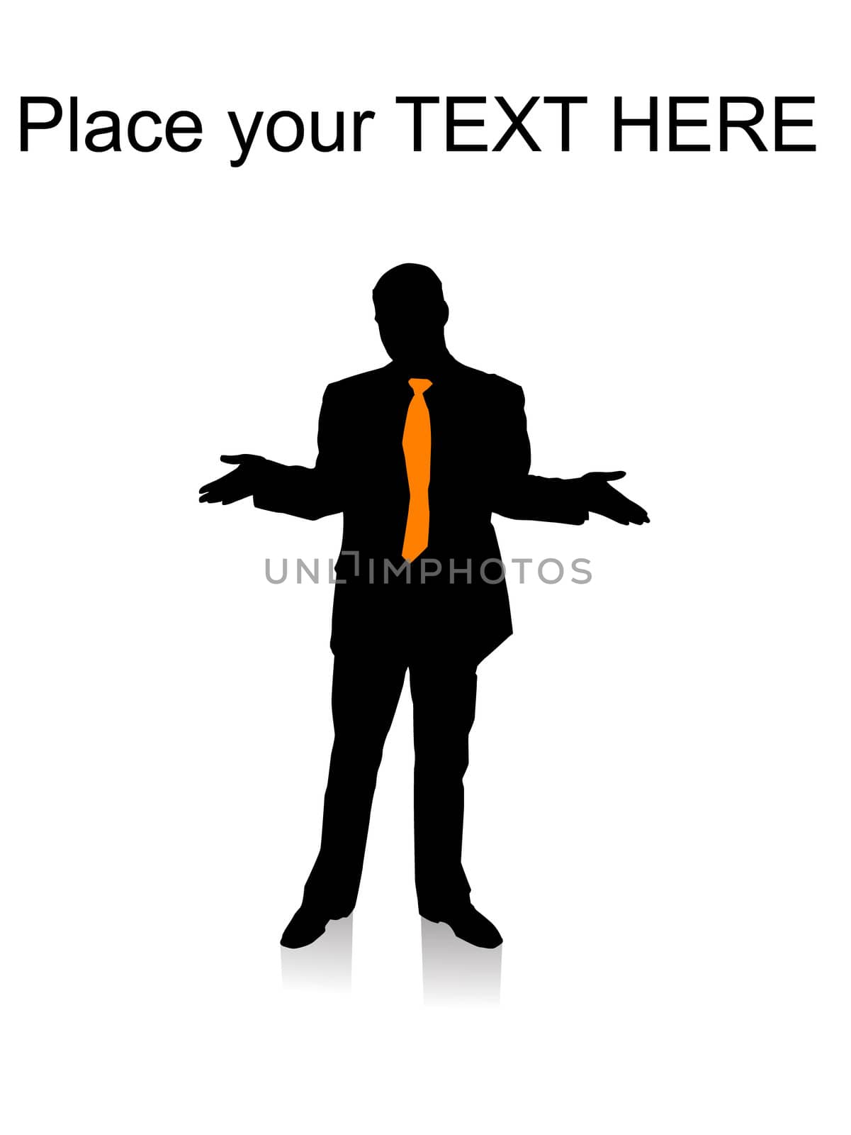 surprised businessman posing with hand gesture by imagerymajestic