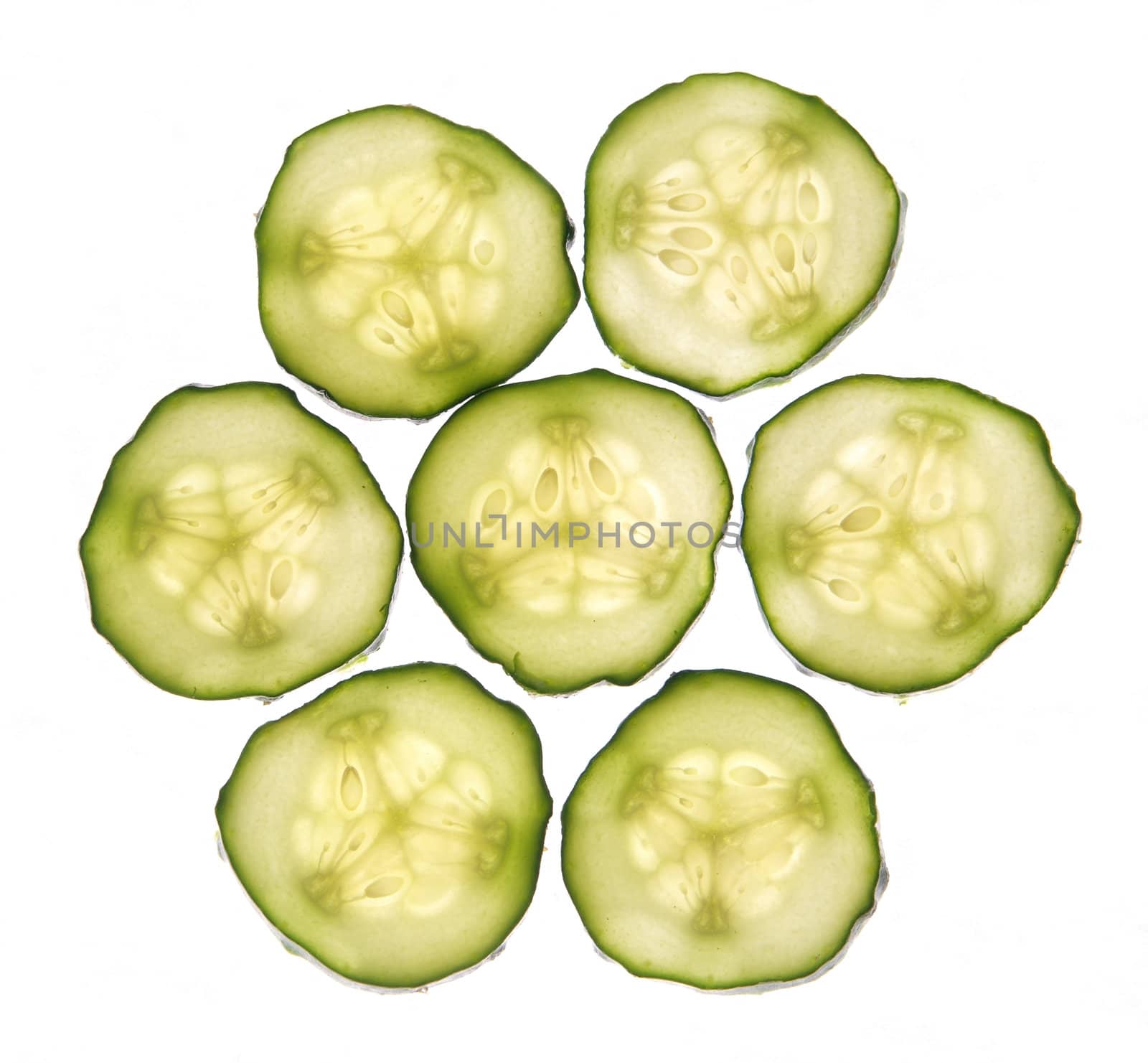 Slices of cucumber