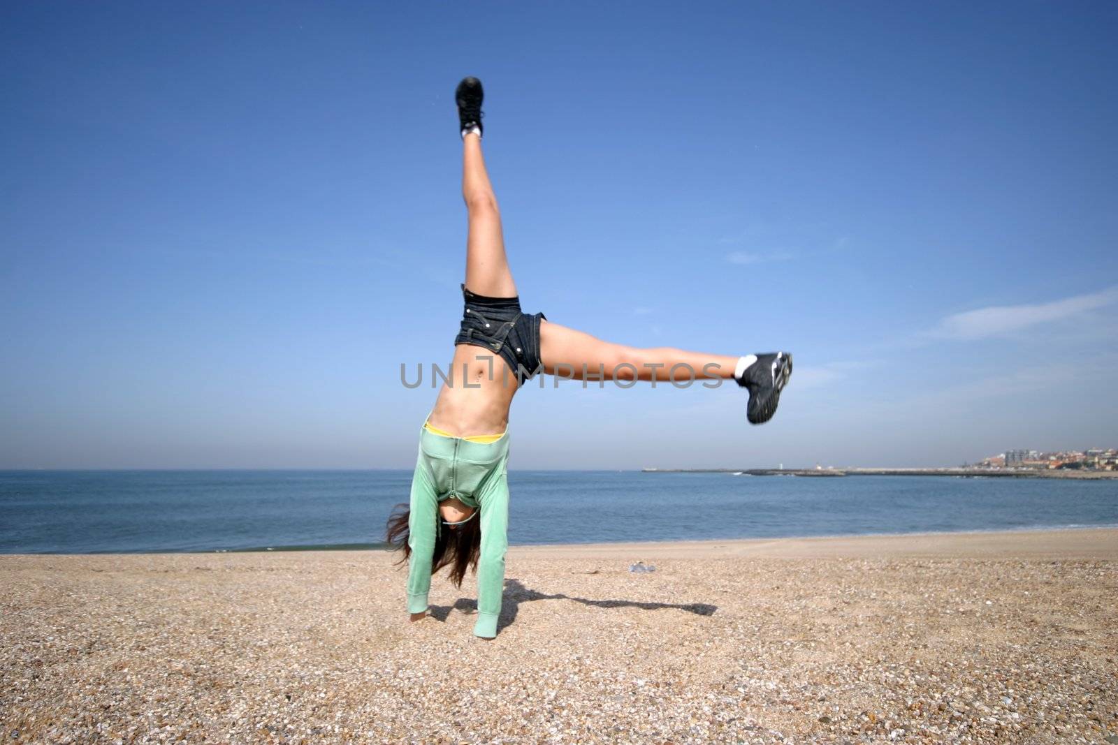 yoga on the coast and beach