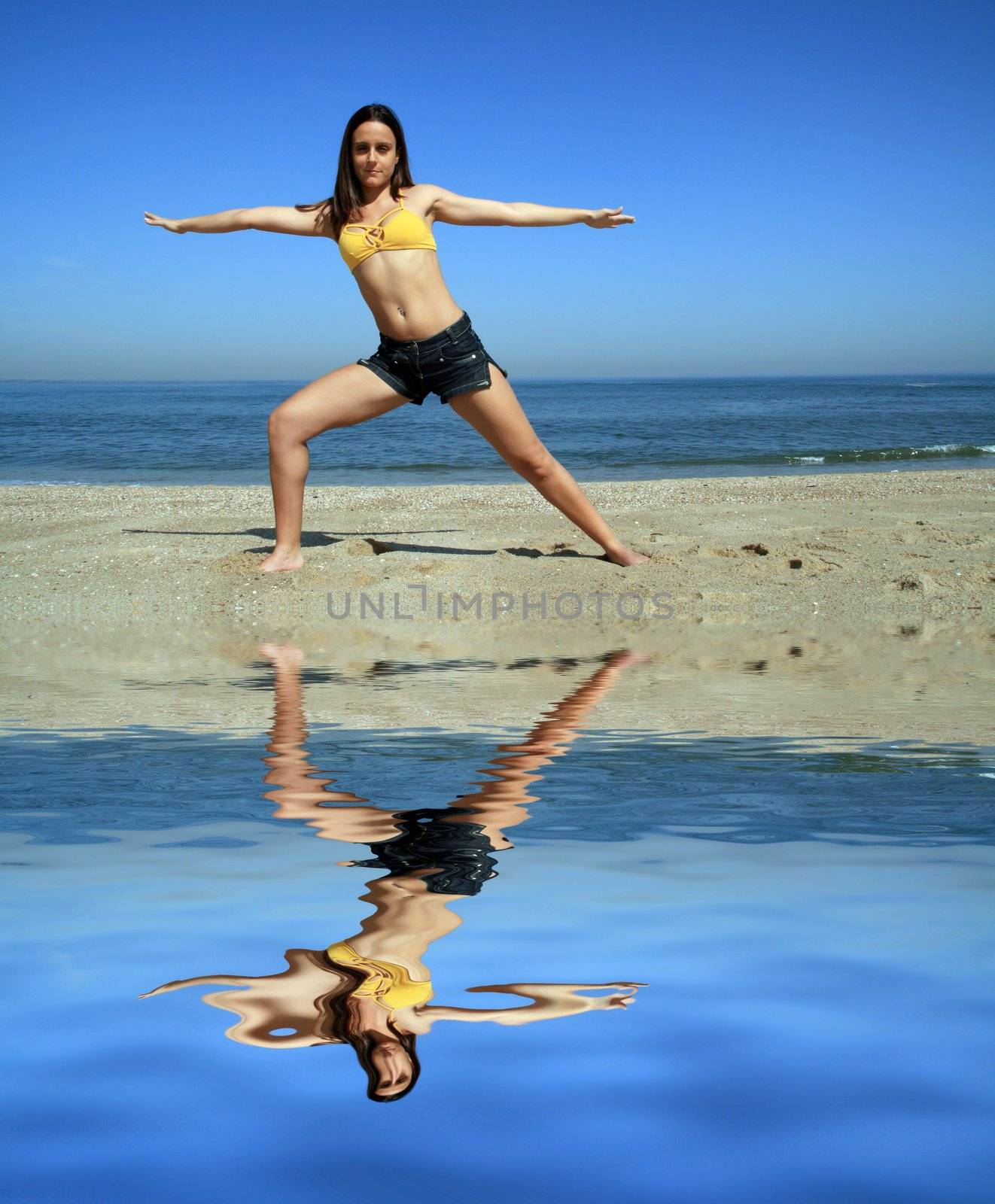 yoga on the coast and beach