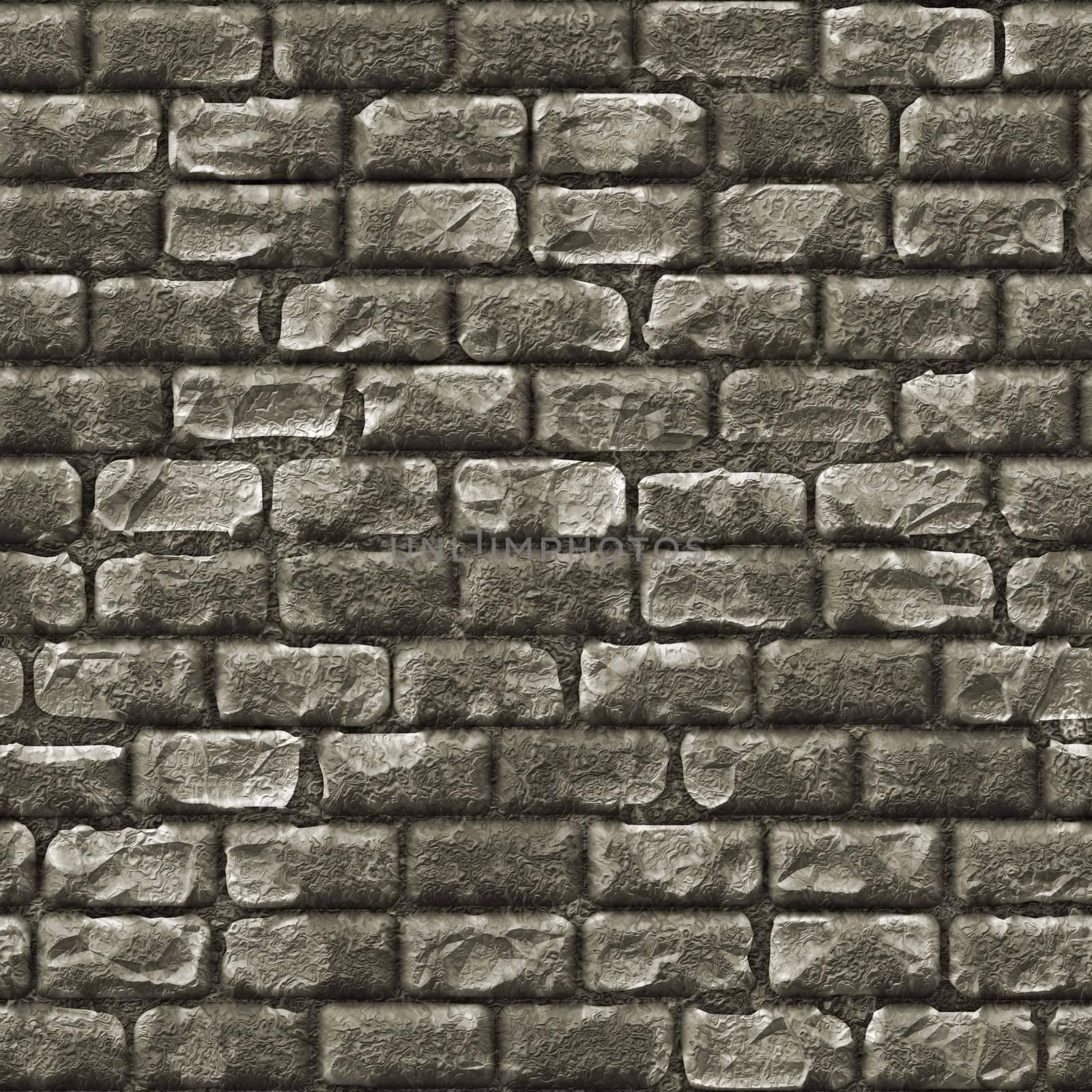 Seamless Stone Brick Wall as Textured Background