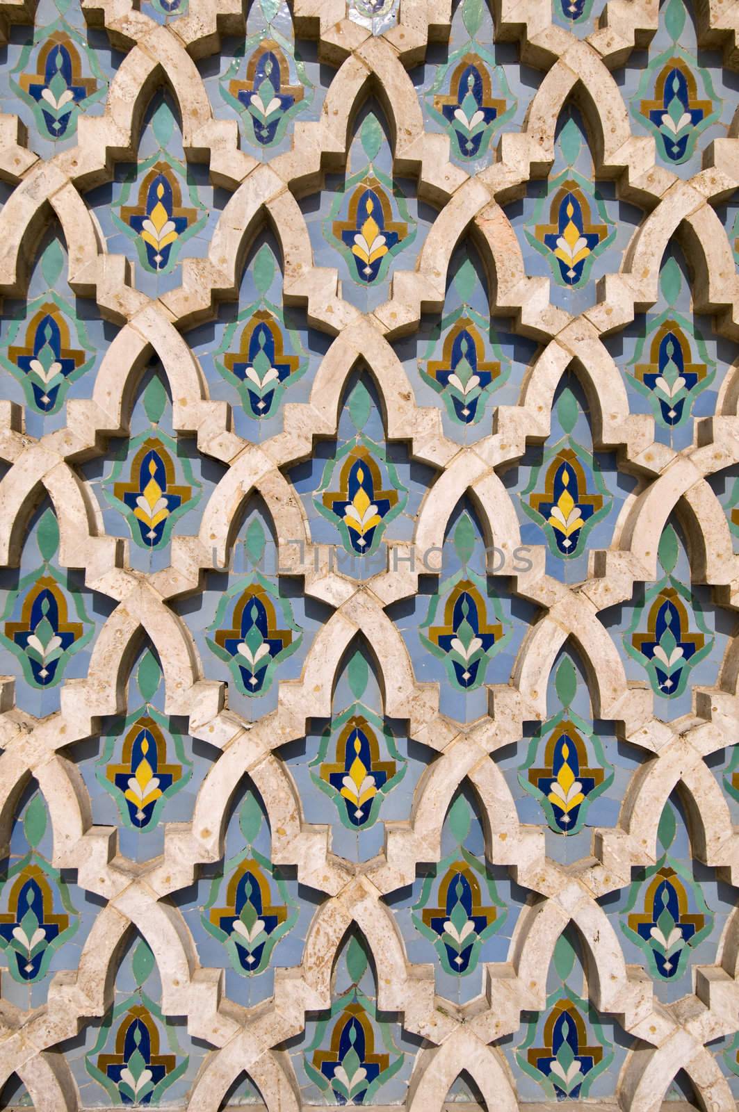 Mosaic detail - Hassan II Mosque - Casablanca - Best of Morocco