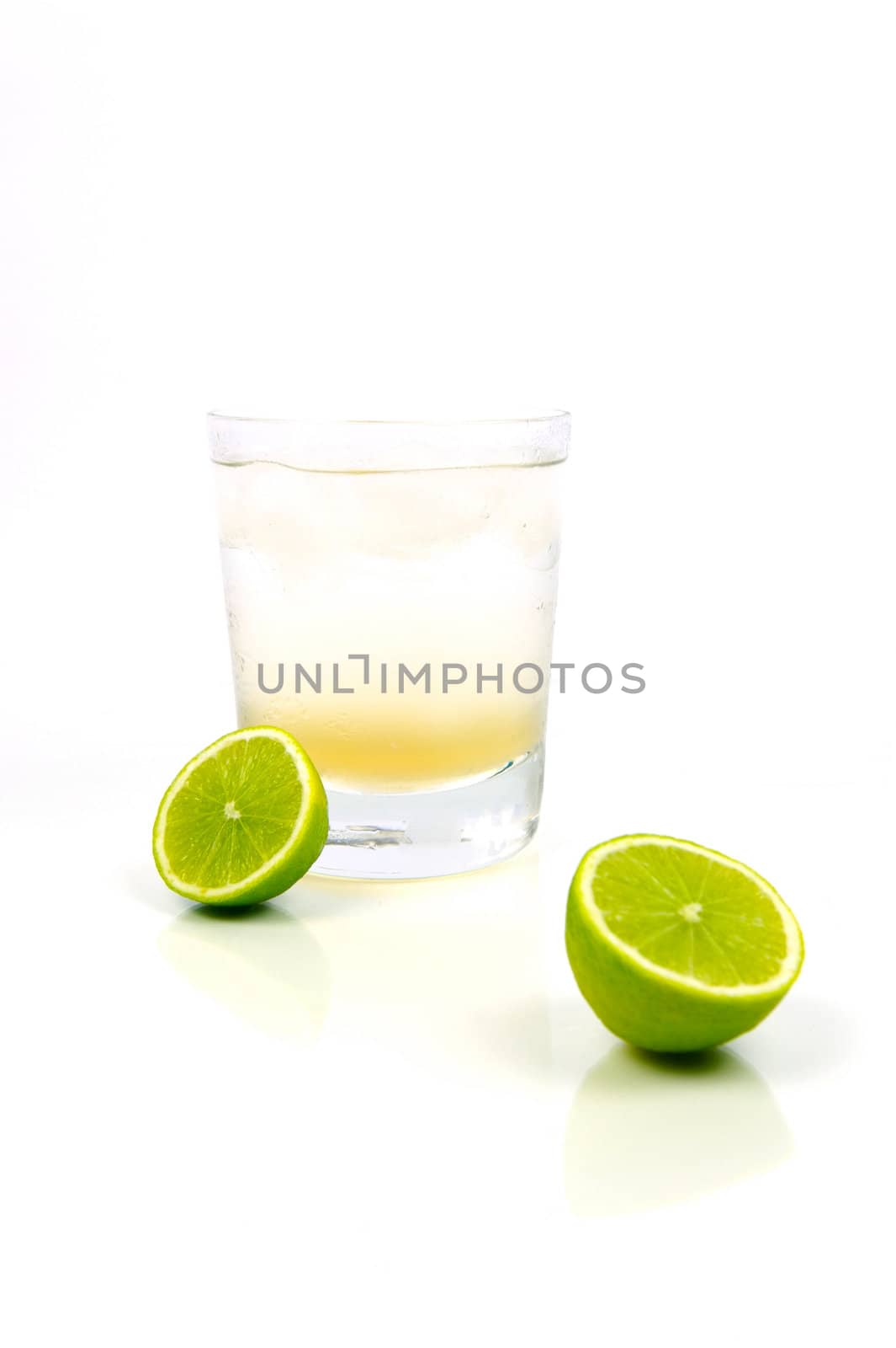 A glass of lemon lime and bitters