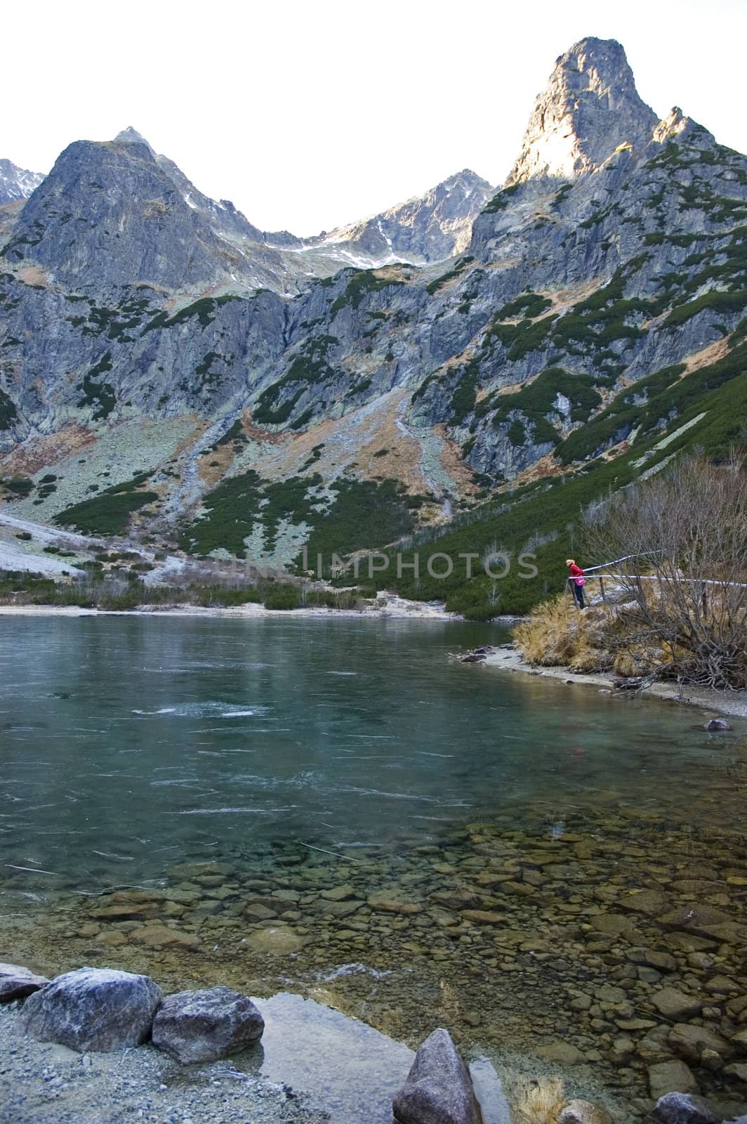 Lake in High Tatras Mountains in Slovakia