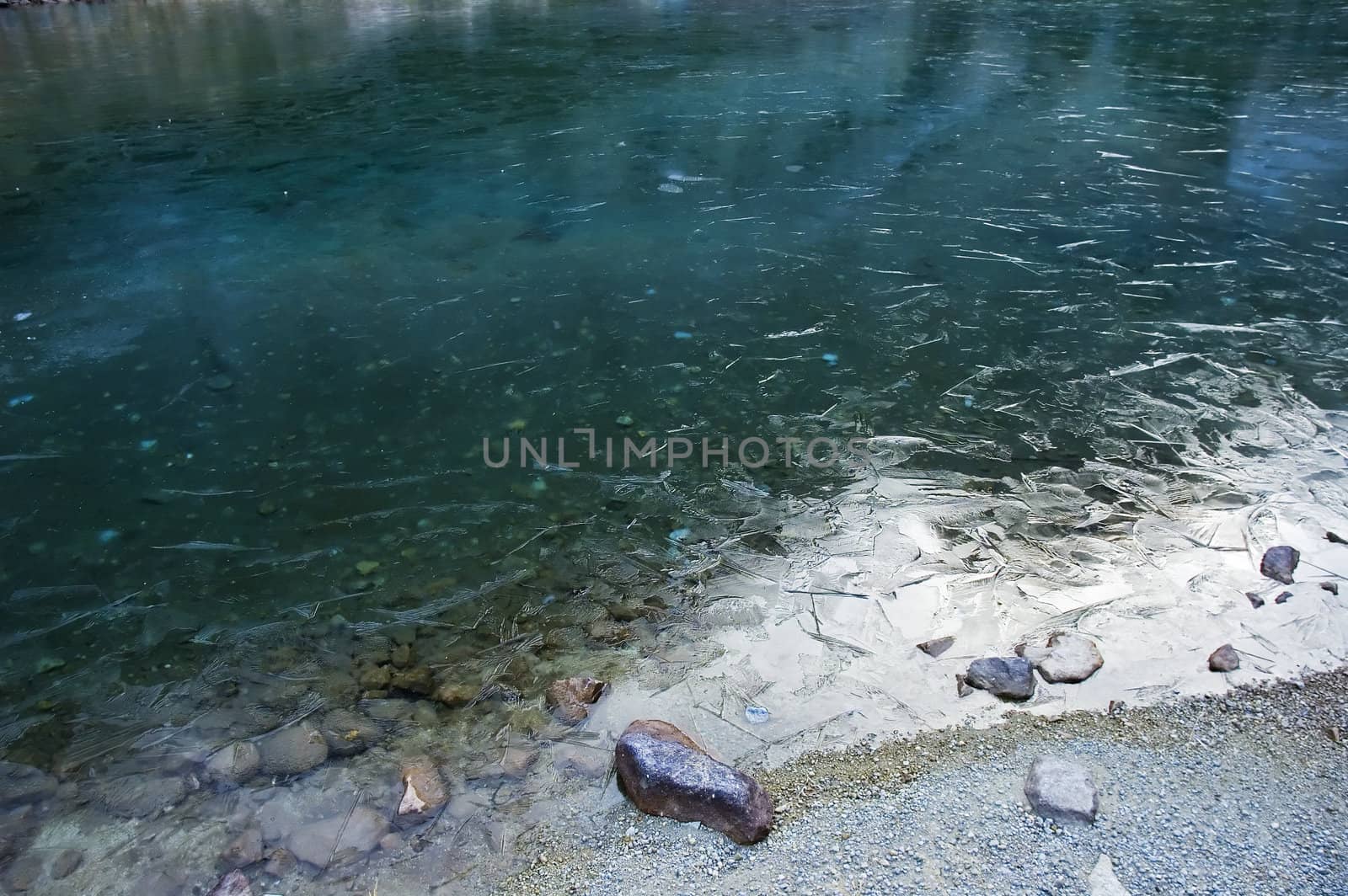 Lake in High Tatras Mountains in Slovakia