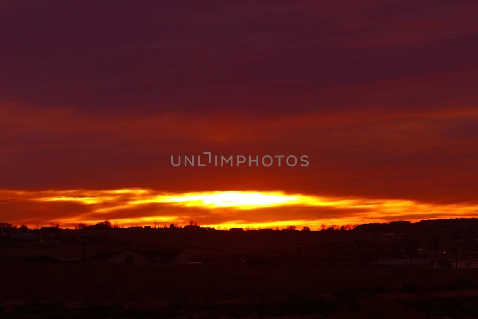 Colorado sunrise looks like the "eye of God" opening to greet the new day.